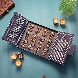 AuraDecor Maharaja Royal Votive Candle Gift Set || Aroma Gift Set || Hand Poured Candle || Burn Upto 10 Hour