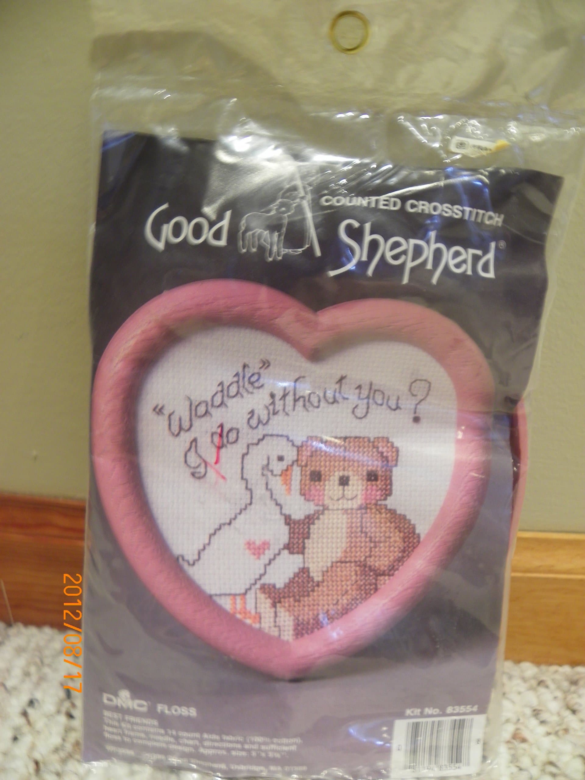 Good Shepherd Counted Crosstitch House, Dmc Floss