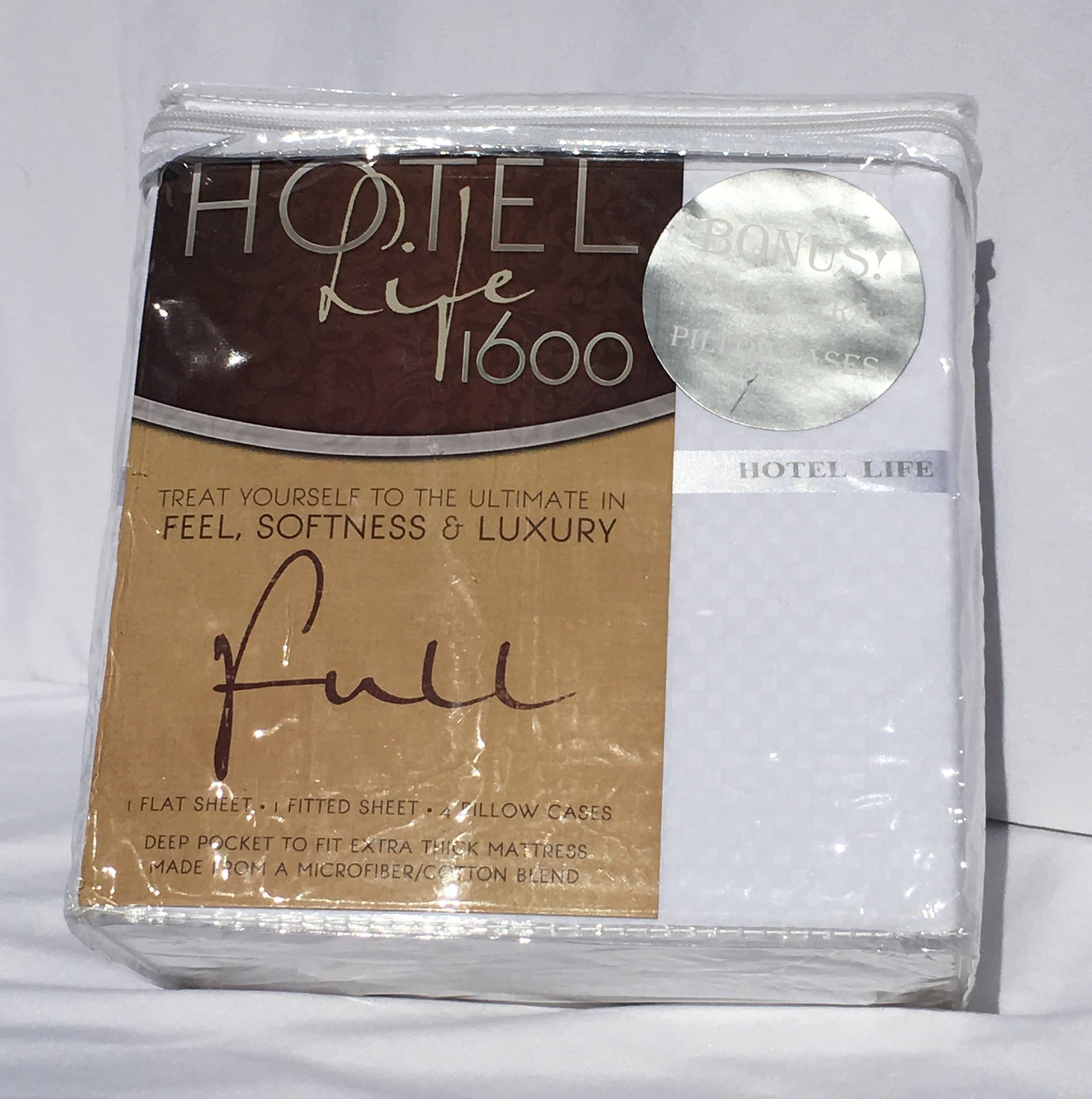 Hotel Life 1600 Sheets Full White