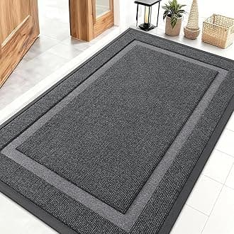 OLANLY Indoor/Outdoor Doormat Waterproof All Seasons Doormat Durable Natural Rubber Fade Resistant Low Profile Easy Clean for Patio Porch