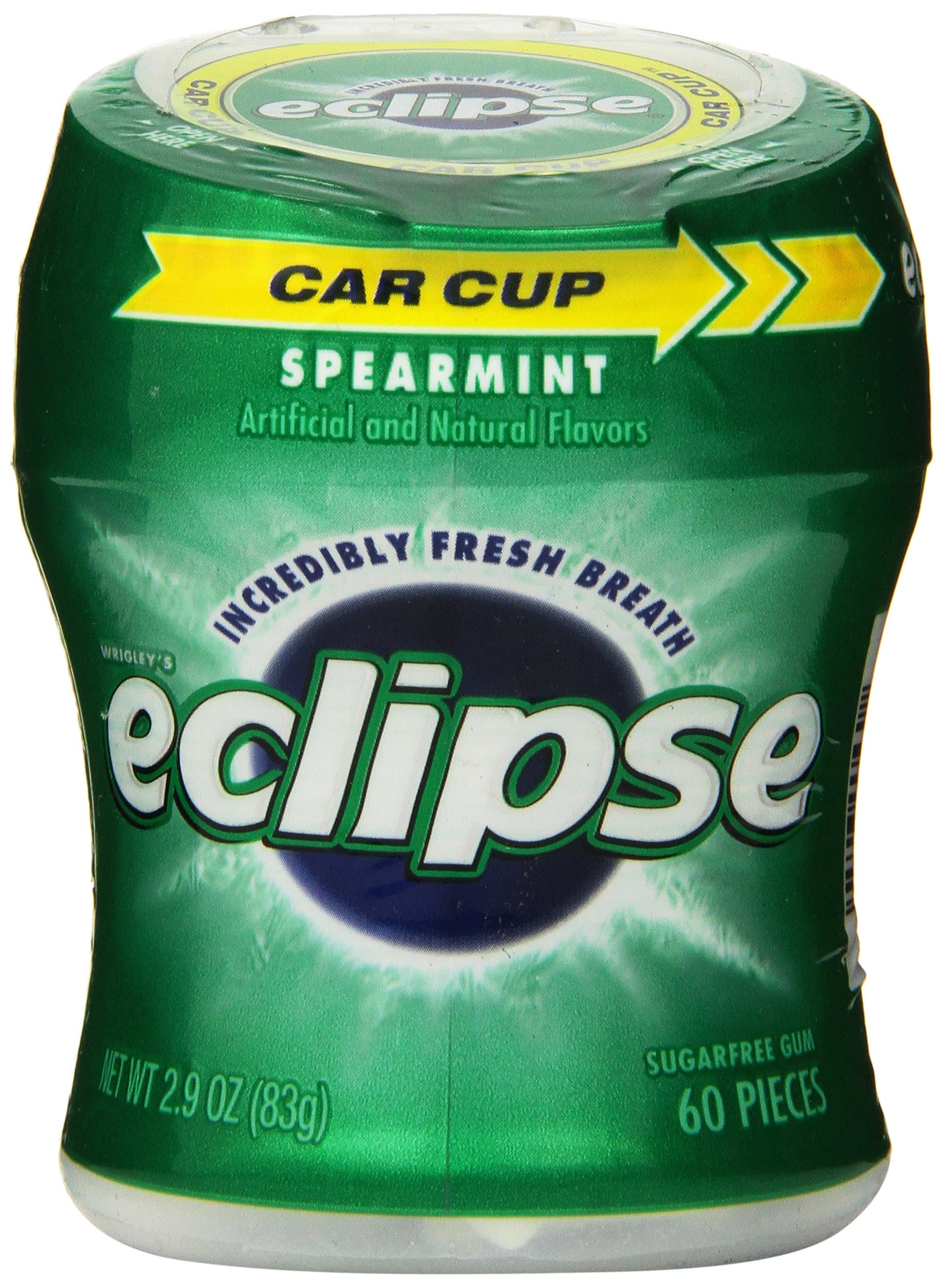 eclipseSugar Free Gum, Spearmint, Big E Bottle, 60 Count