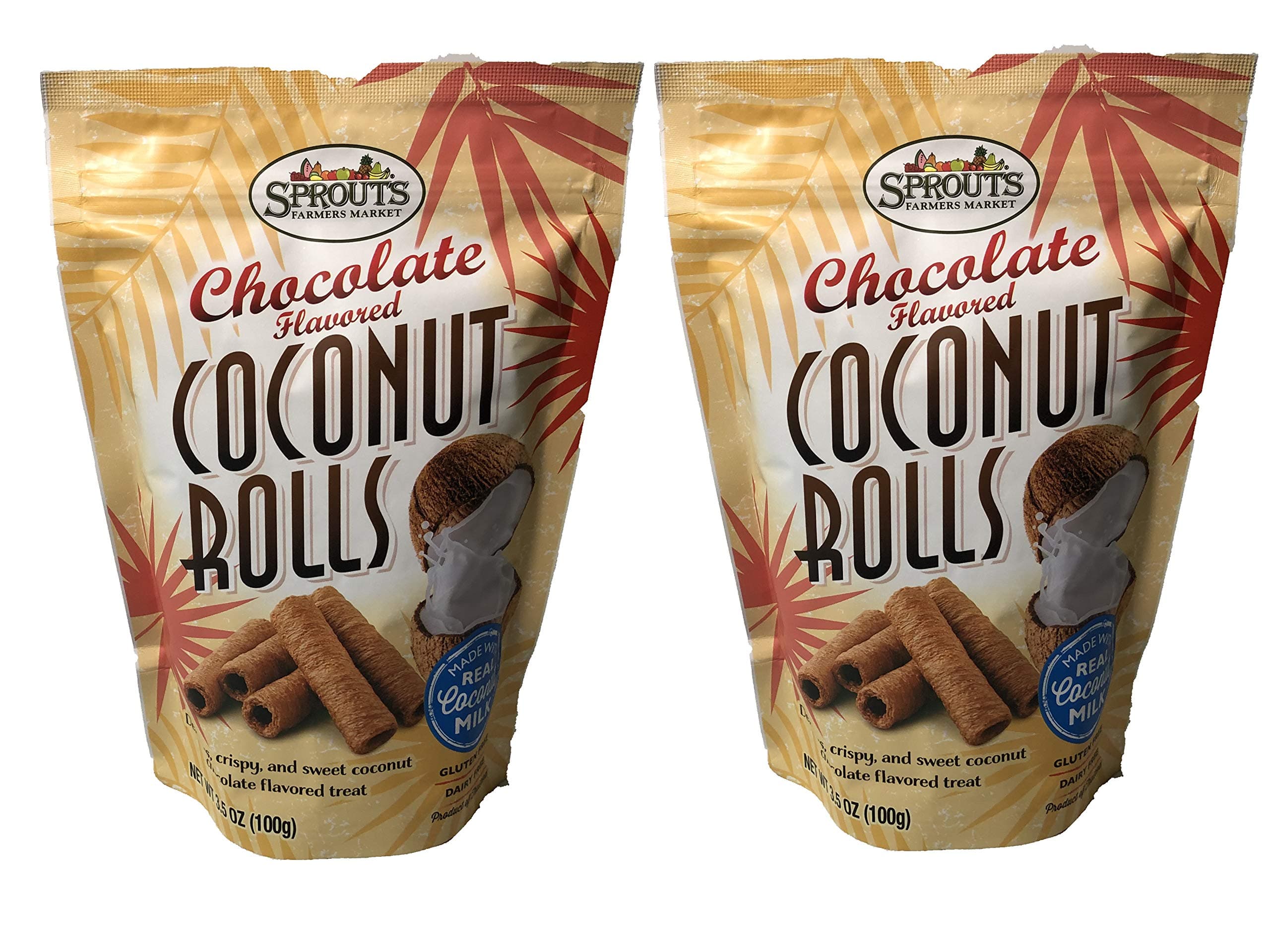 Crispy Sweet Coconut Rolls 3.5oz (Chocolate)