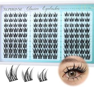 Manga Lash Clusters Wispy Cluster Eyelash Extensions Spiky Eyelashes Clusters Natural C-Curly Individual Lashes Clusters Anime Lash Extensions by ALPHONSE