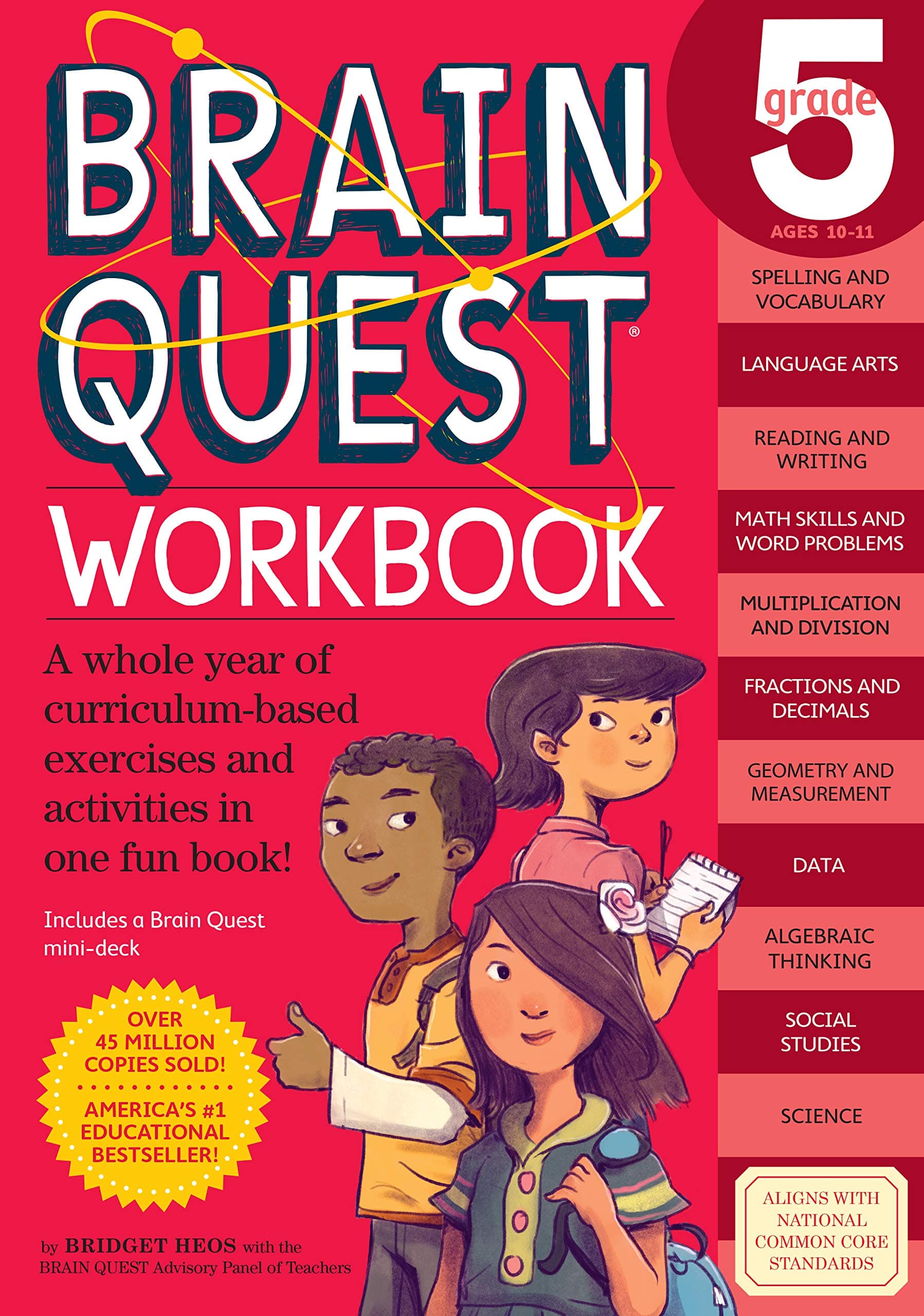 Brain Quest Grade 5 Workbook by Bridget Heos - Paperback