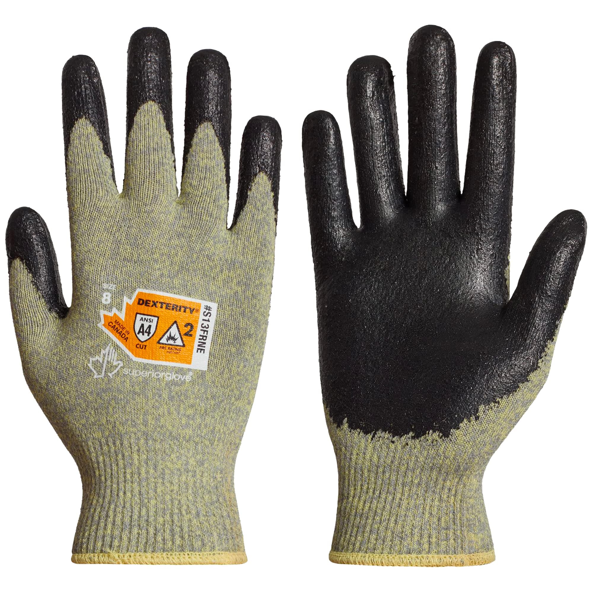 Dexterity Flame Resistant Arc Flash Electrcian Gloves with Neoprene Palm - S13FRNE