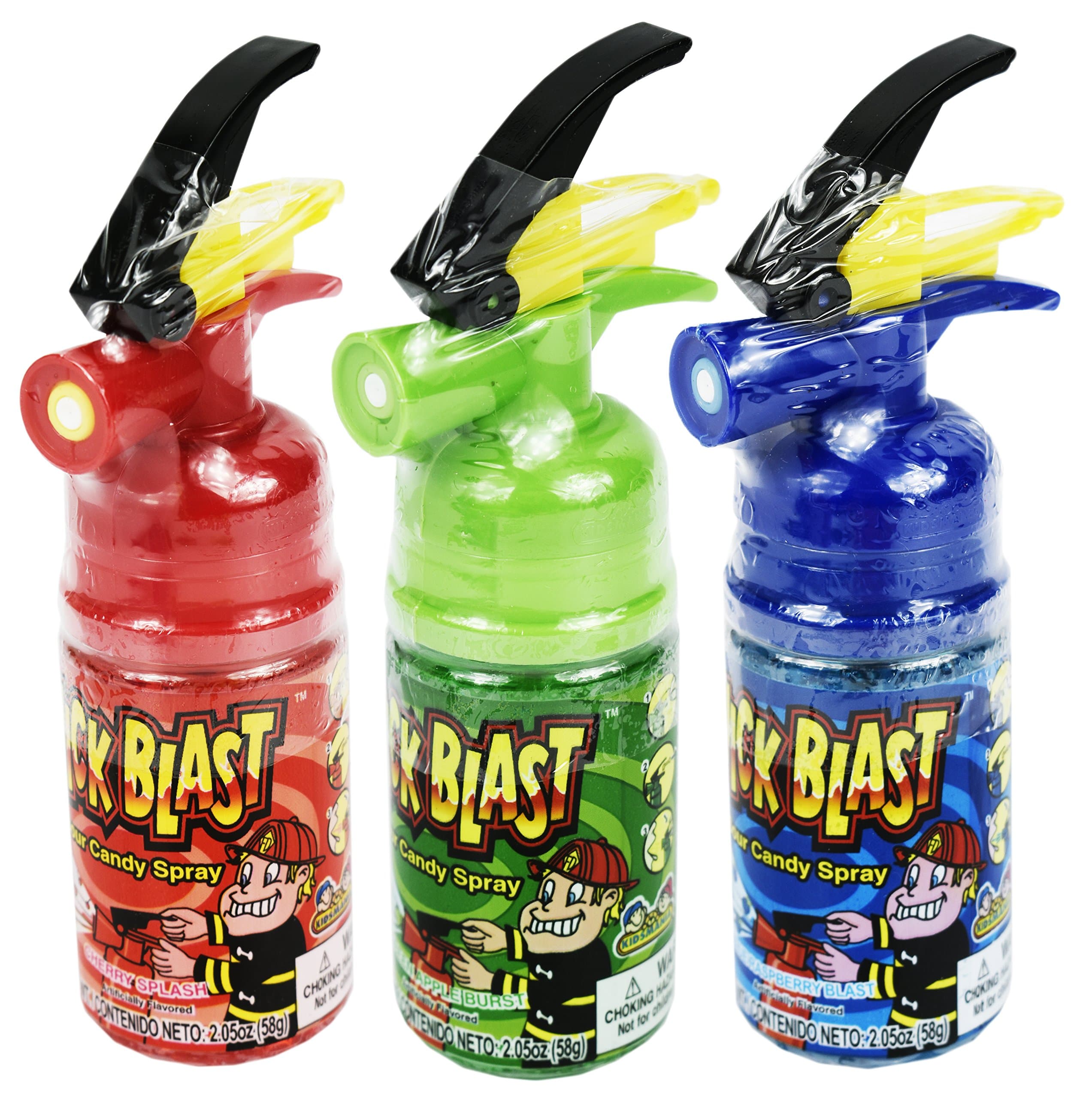 Set of 3 - 2.05oz Assorted Quick Sour Blast Candies! Perfect for Movie Night, Feild Trips, Road Trips and More!