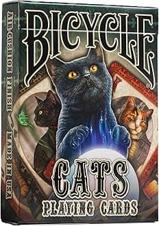 Cats Playing Cards Designed by Lisa Parker, Black