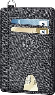 FurArt Slim Minimalist Wallet, Front Pocket Wallets, RFID Blocking, Credit Card Holder for Men