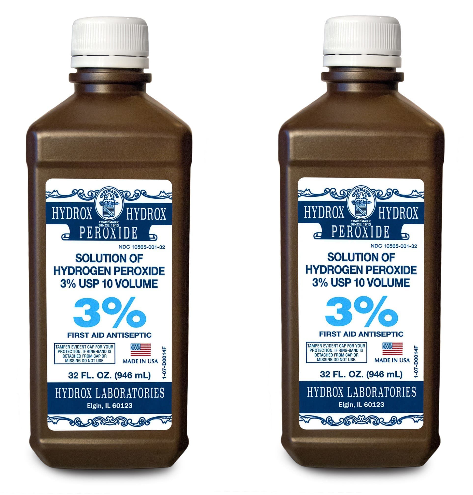 Hydrox Hydrogen Peroxide 3%, 32 oz. (Pack of 2)