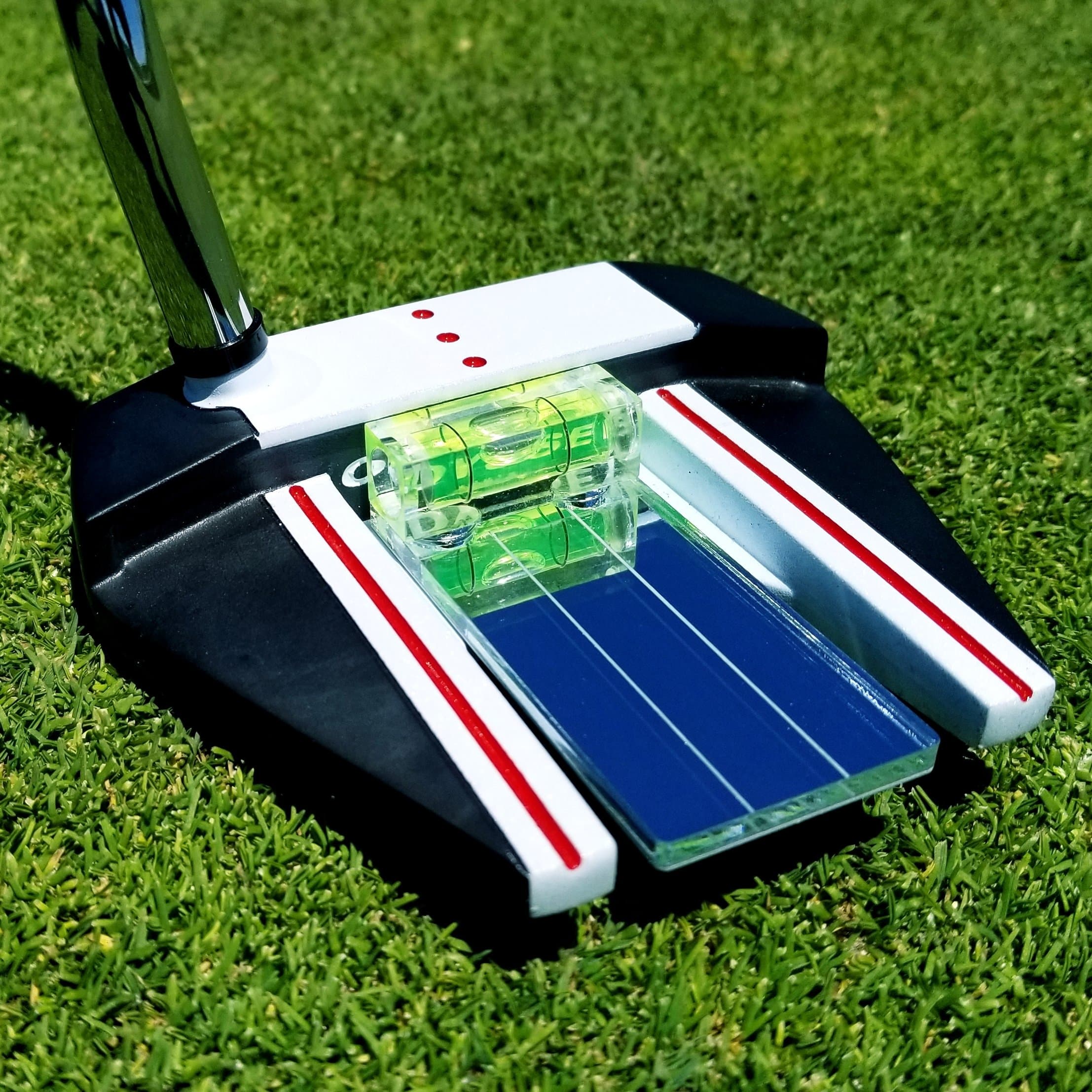 Golf Training Aid Putting Alignment Mirror by 911 Golf | Visually Learn a Professional, Consistent & Confident Putting Setup | Eyes Over Golf Ball & Eyeline with Perfectly Leveled Putter
