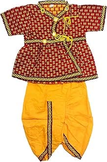 PK MART Traditional Ethnic Wear Kids Cotton Dhoti kurta Set for Baby Boys