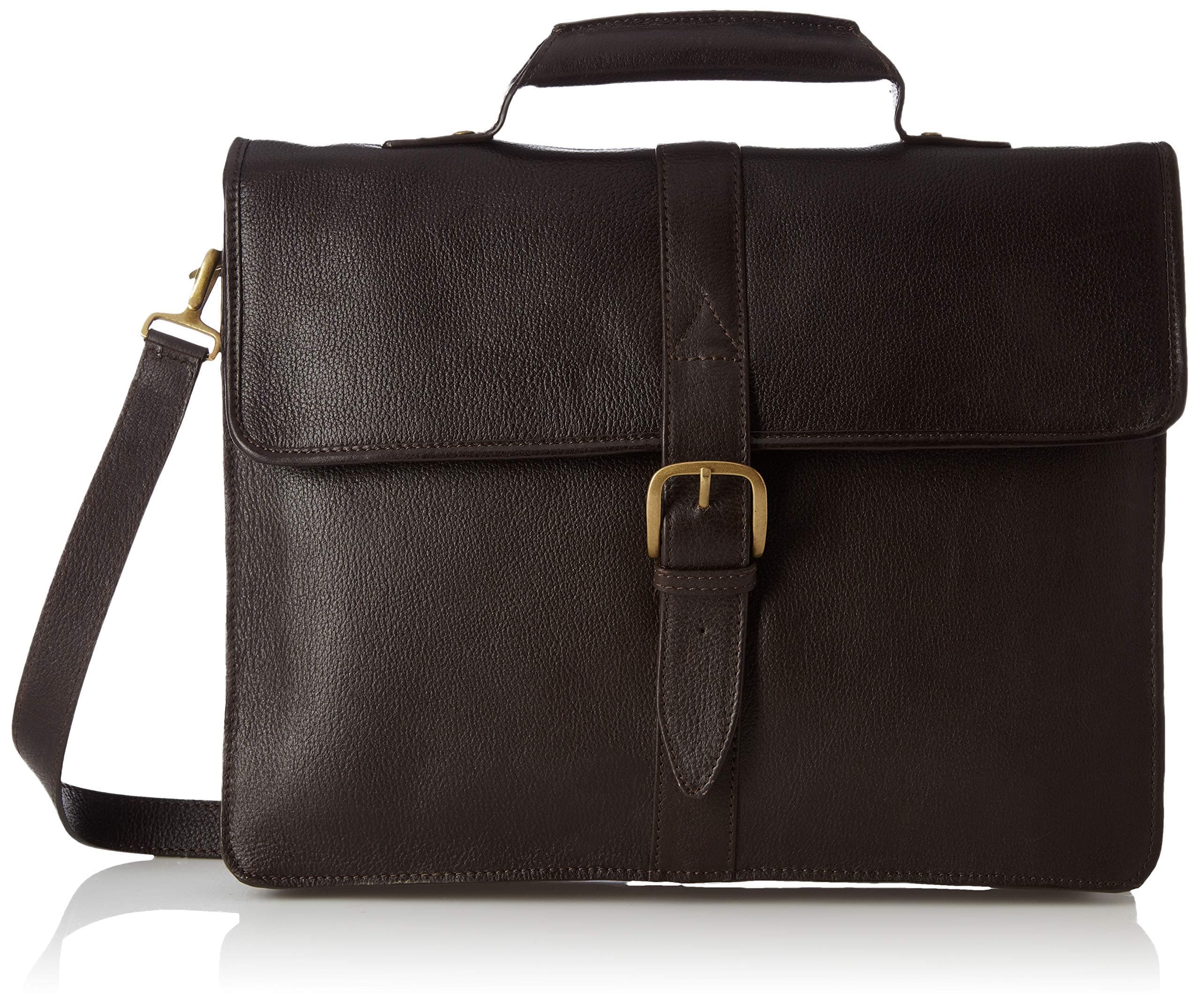 Hidesign Leather 39 cms Brown Messenger Bag (EE Bennett 1)