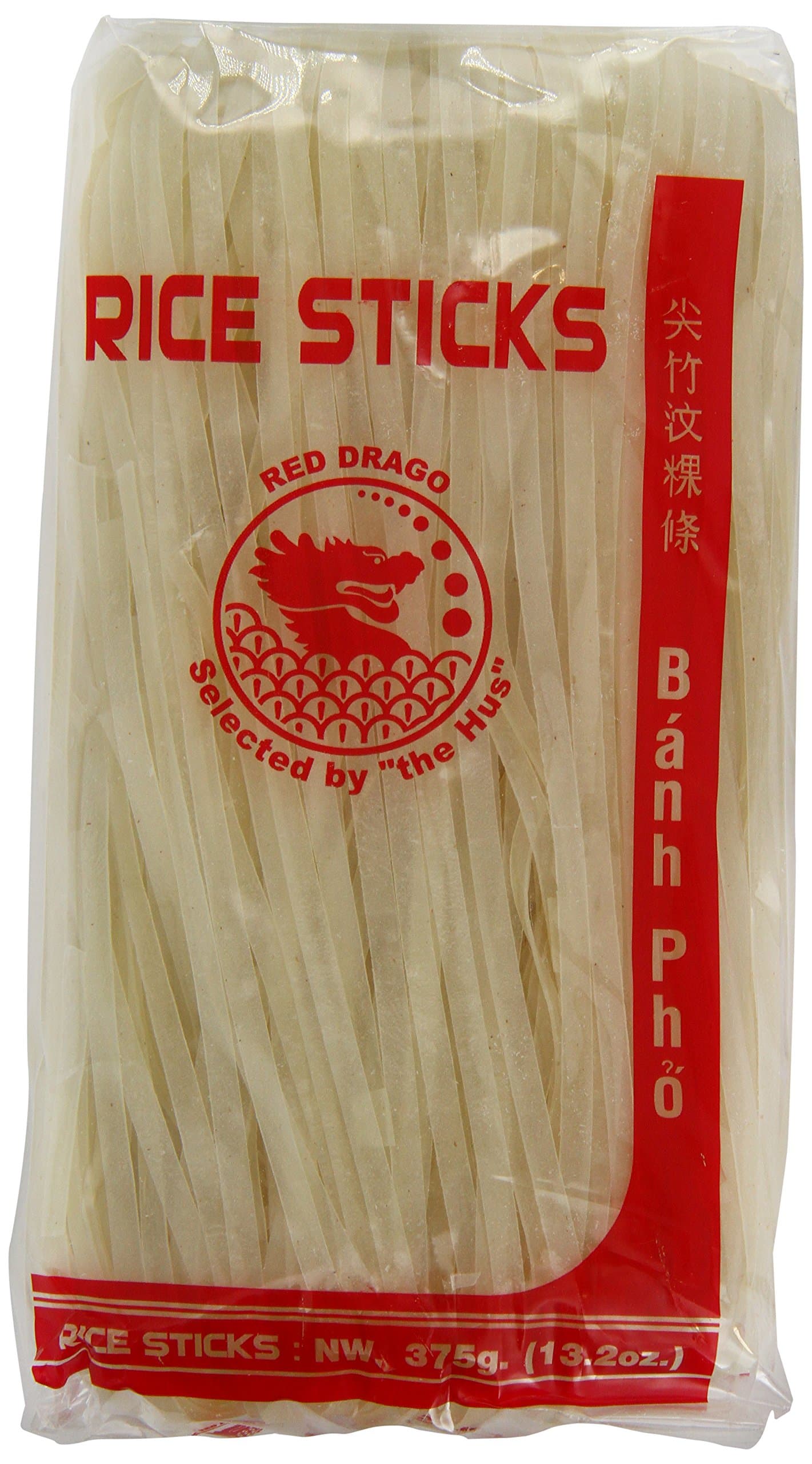 Red Drago Rice Sticks 5 mm/375 g (Pack of 6)