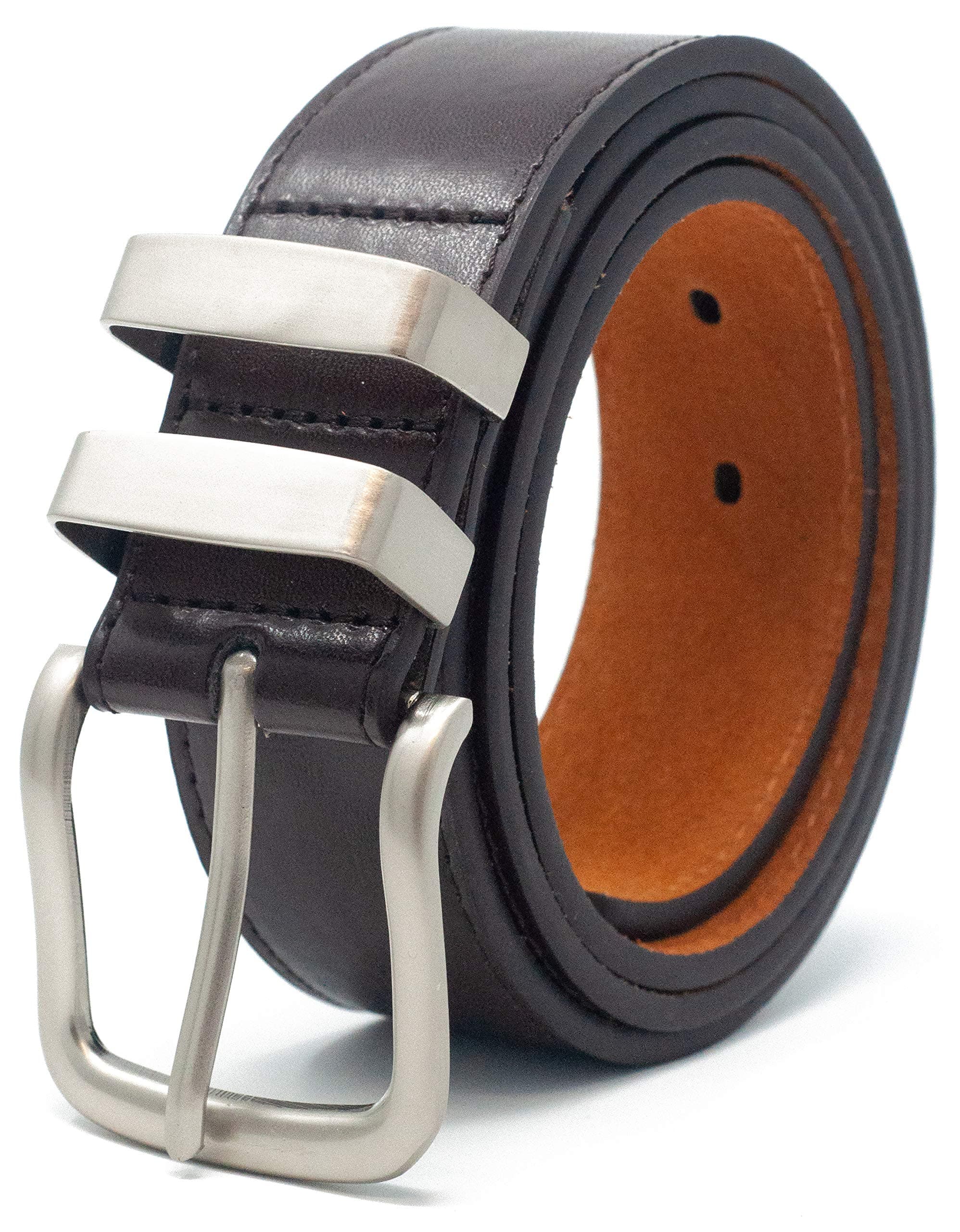 38mm Belt with Double Loop for Men in Black, Brown or Tan