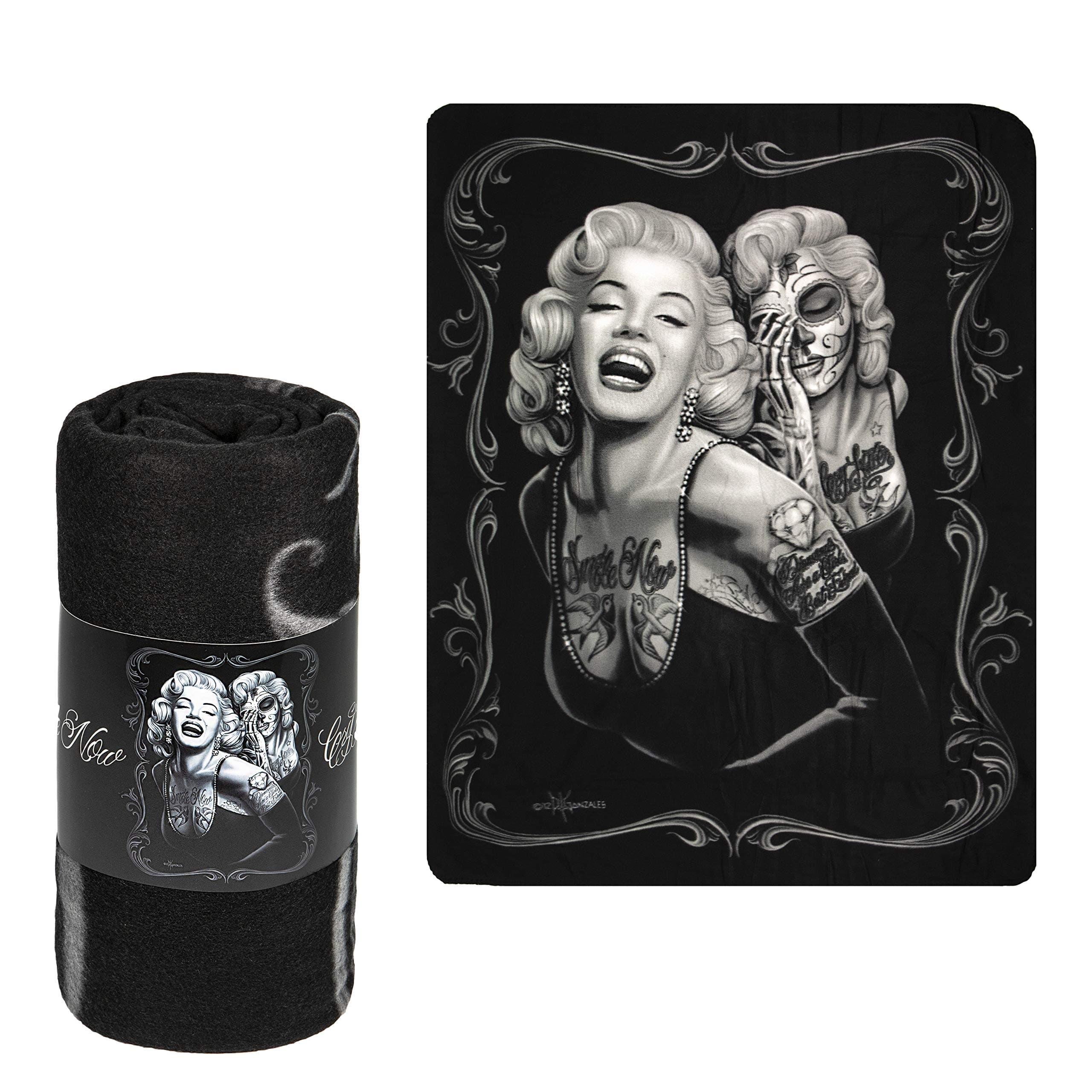 Marilyn Monroe "Smile Now' 50"X60" Throw Blanket