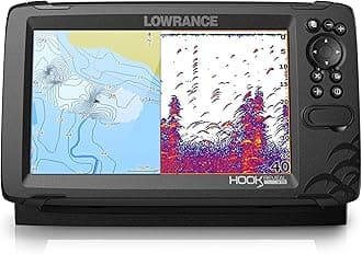Lowrance Hook Reveal 9 Fish Finder 9 Inch Screen with Transducer and C-MAP Preloaded Map Options