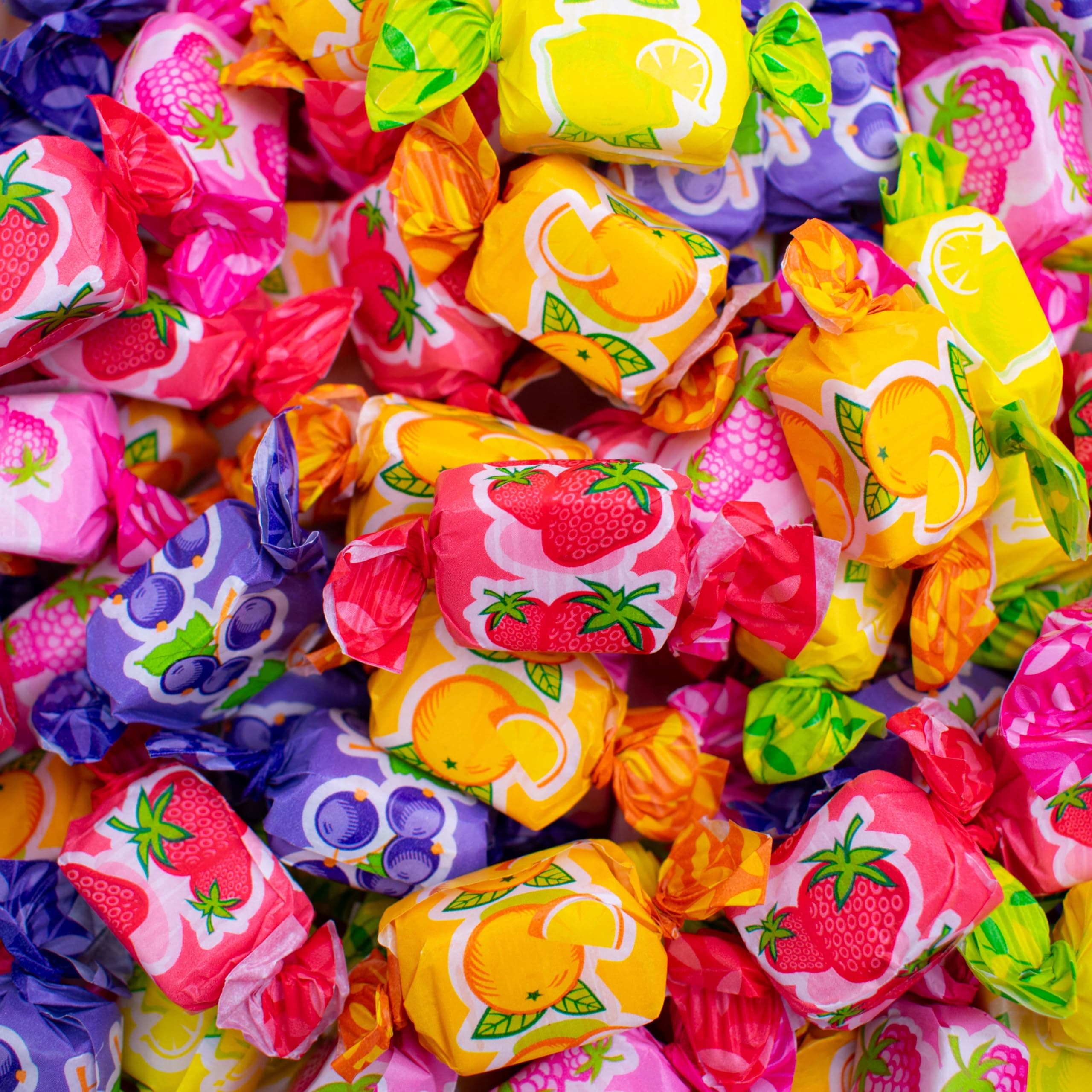 Fruit Chews Sweets - 1 Kilo Bulk Bag - 1KG - Assorted Sweet Pick and Mix for Parties, Gifts, and Sharing.