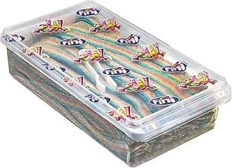 Fantasy Rainbow Sour Belts 3.5 Pound Box - 200 Pieces