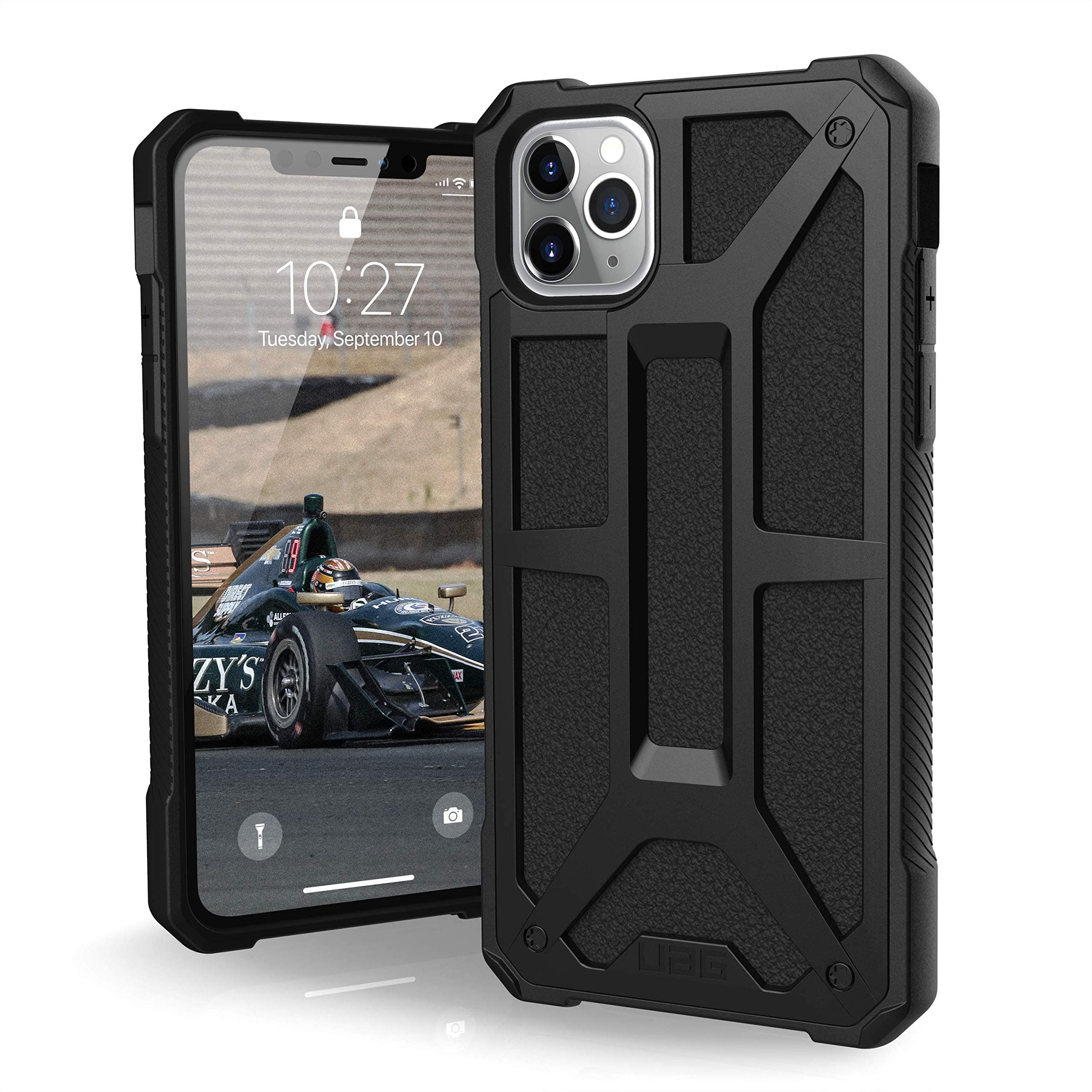 UAG Designed for iPhone 11 Pro Max [6.5-inch Screen] Monarch Feather-Light Rugged [Black] Military Drop Tested iPhone Case
