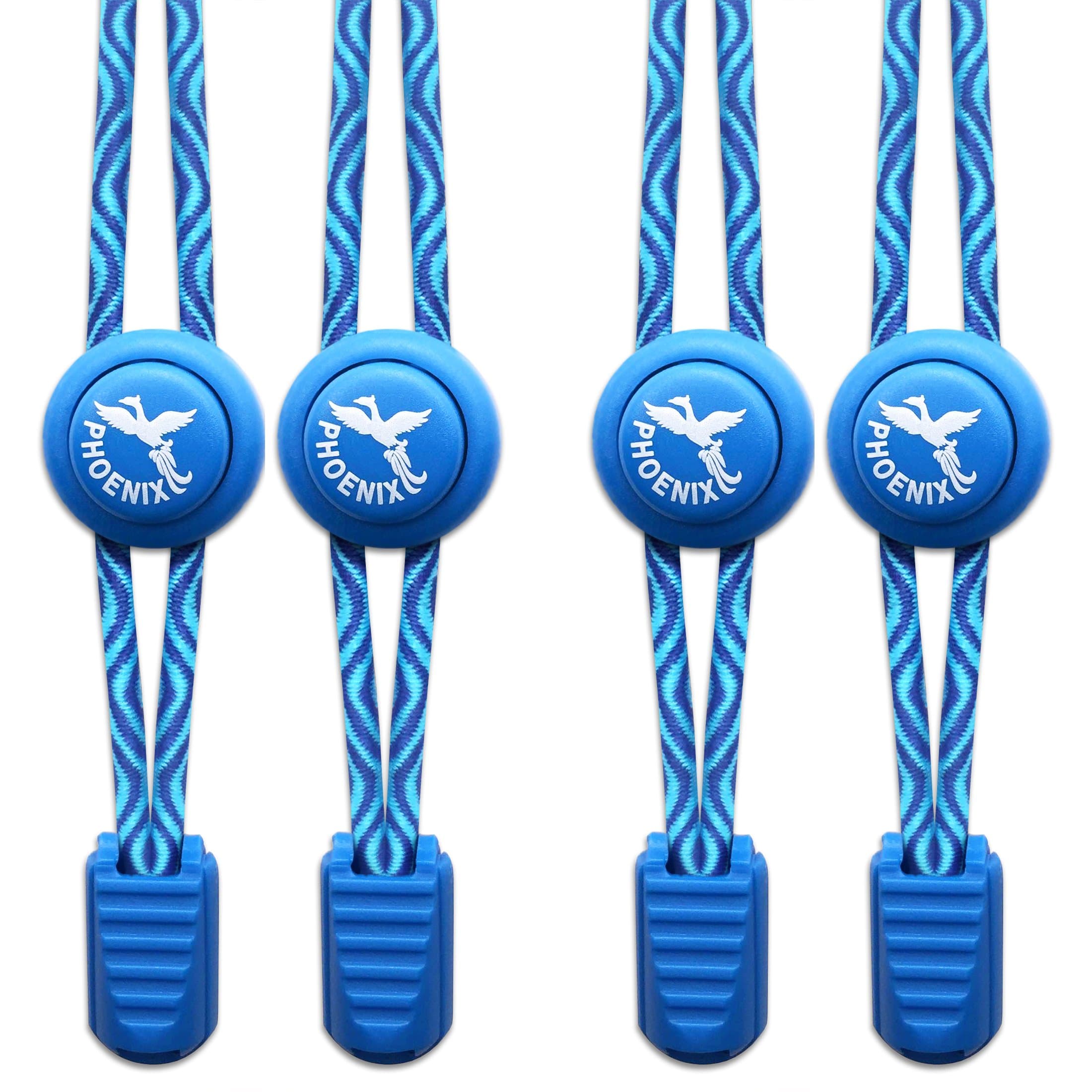 PHOENIX GOLD Phoenix Fit UK - No tie Elastic Lace System with lock - Easy to install in a Great for runners, children, older generation & active lifestyles - 2 Pairs