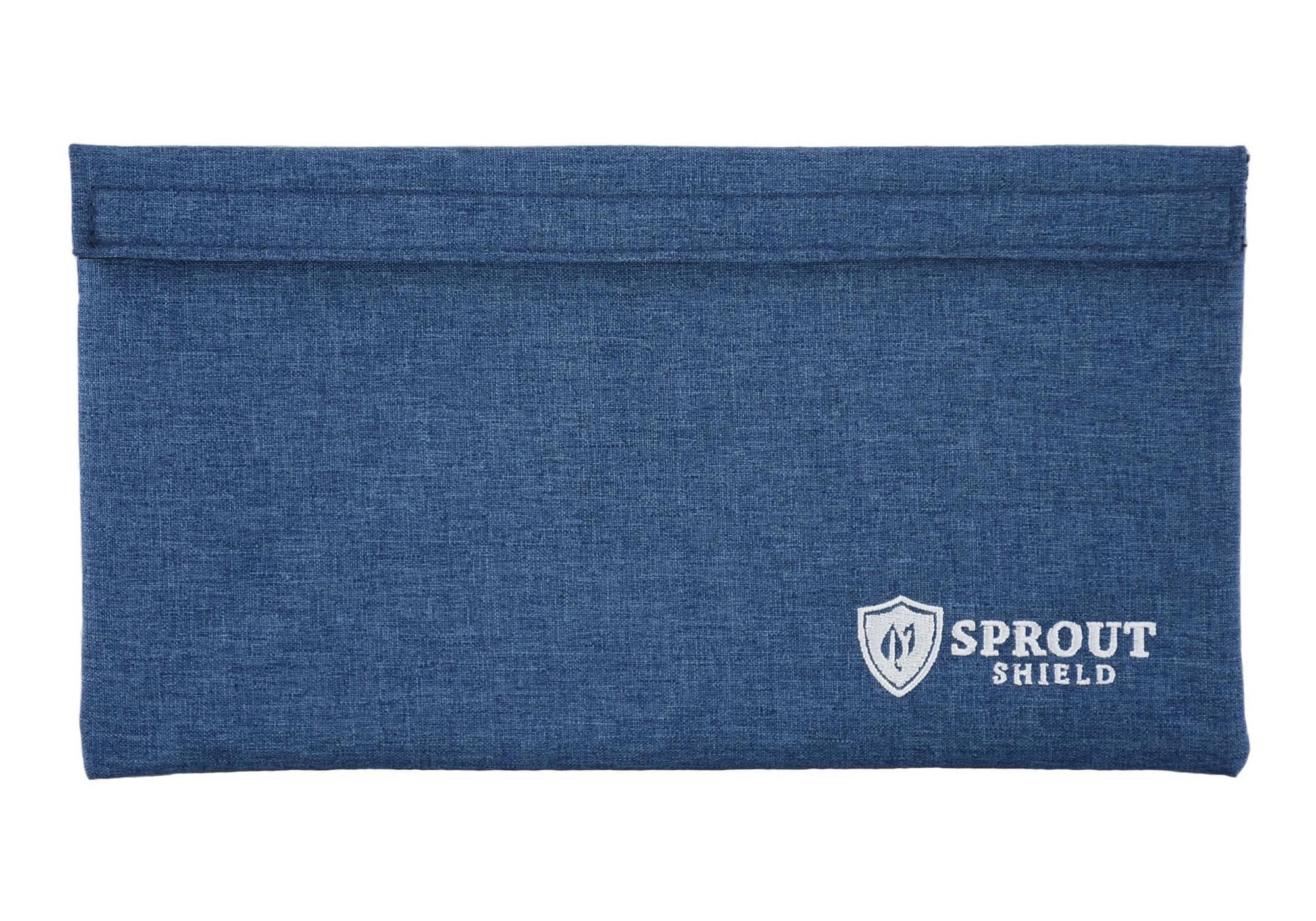 Smell Proof Bag Powered with Carbon Technology | By Sprout Shield | Keep Your Goods Certified Fresh! | Odor Proof & Stylish (10.5L 5.5W inches) (Blue, 10.5L5.5W)