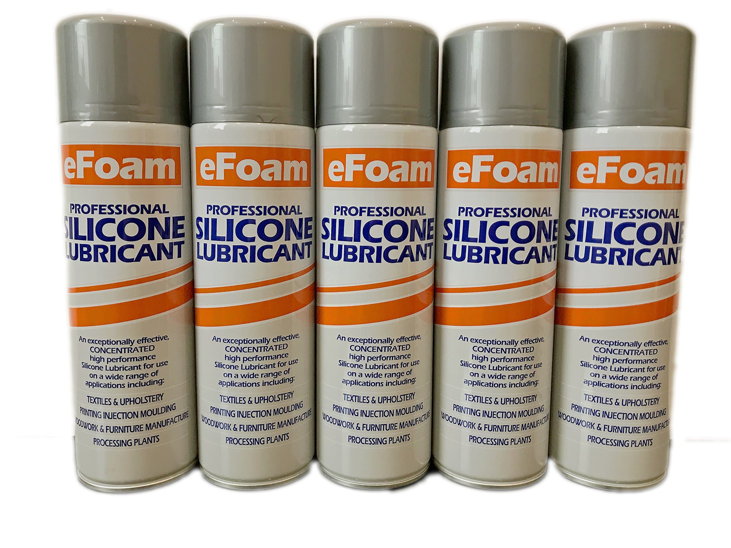 eFoam Silicone Spray Lubricant HIGH Performance Multi Purpose 500ML Waterproof COLOURLESS (Qty 1)
