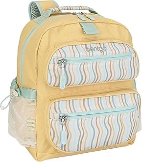 Kids Backpack (Whimsy & Wonder Collection) - Lightweight 14’’ for School, Travel & Daycare - Ideal for Kids 4+, Durable & Water-Resistant, Roomy Interior, Loop for Lunch Bag (Wavy)