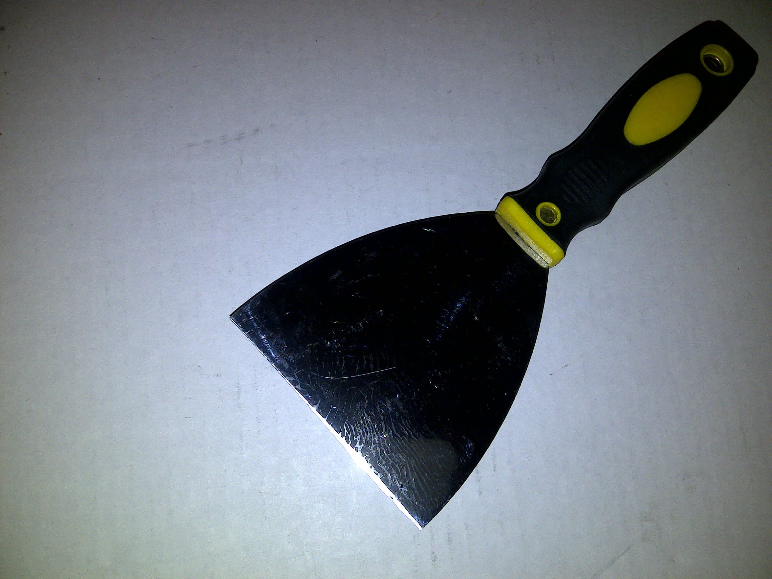 TBC Scraper Knife: 4" Flex Taping Knife, Putty Knife, Joint Knife With Soft Grip Handle Stainless Steel 9" Long