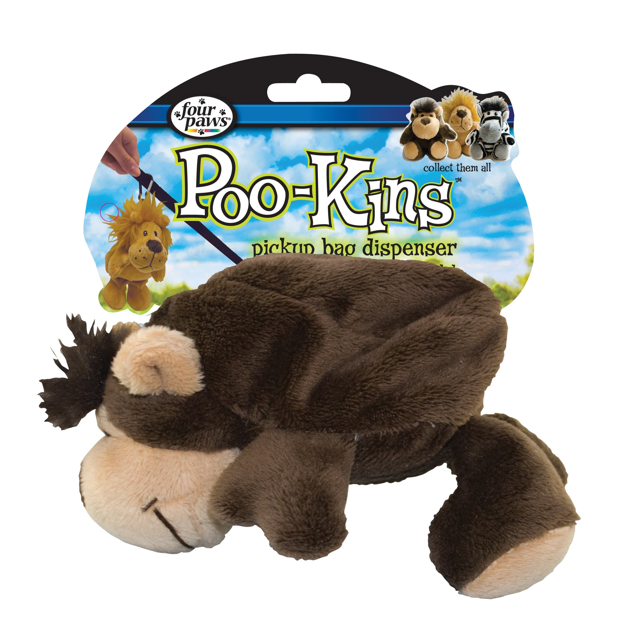 Poo-Kins Monkey Dog Waste Pickup Bag