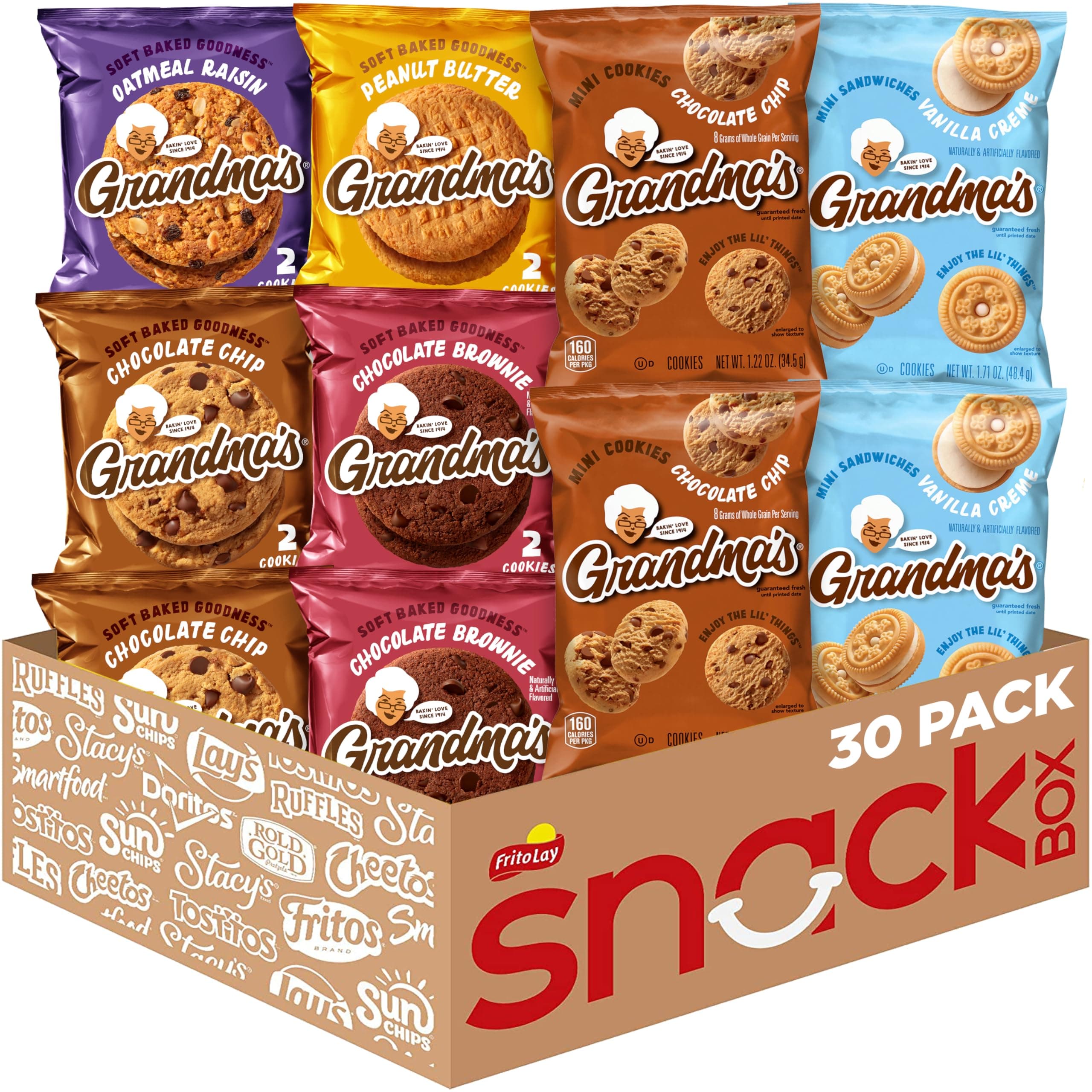 Grandma's Cookies Variety Pack 30 Count