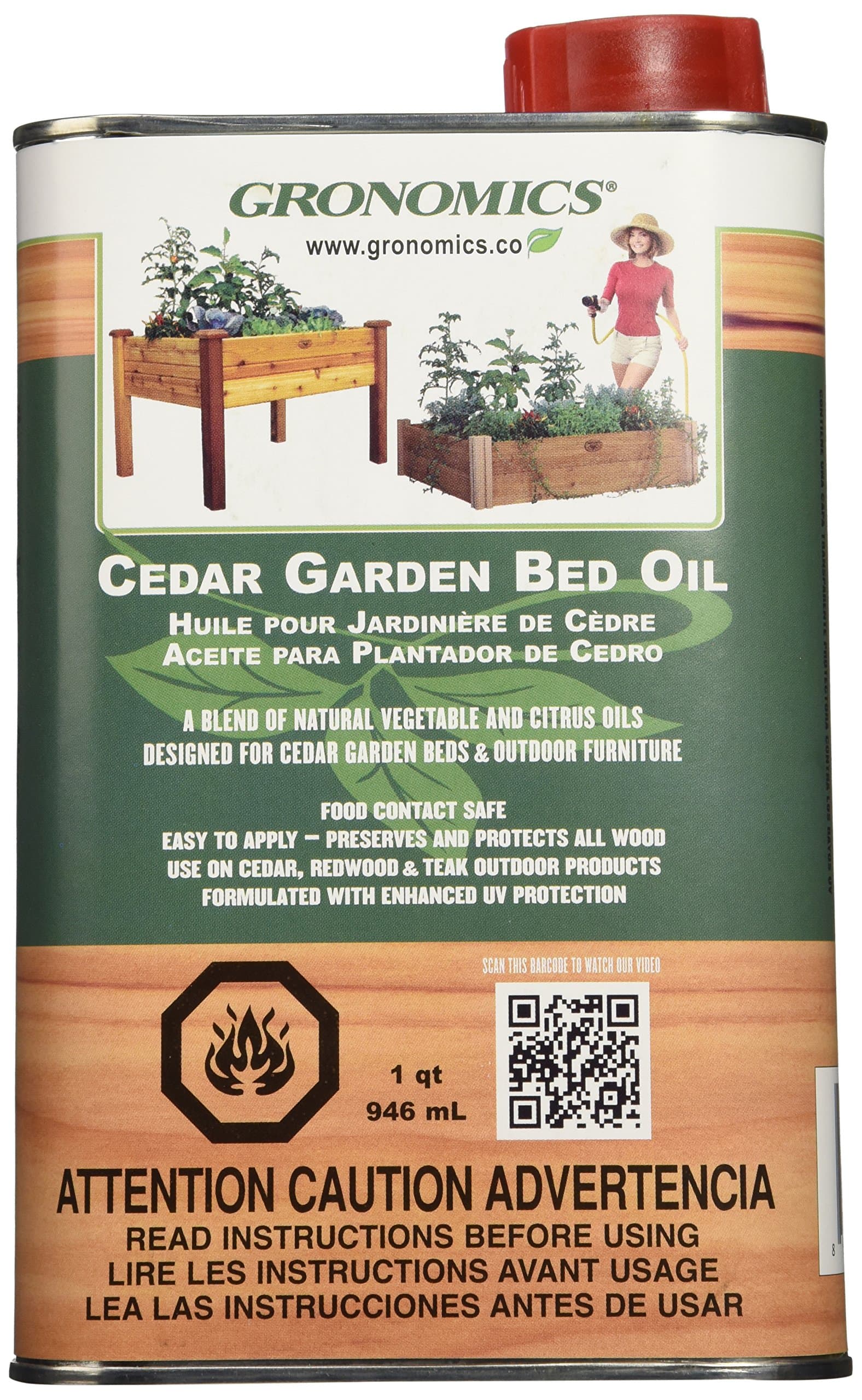 Gronomics Cedar Garden Bed Oil - 1 Quart