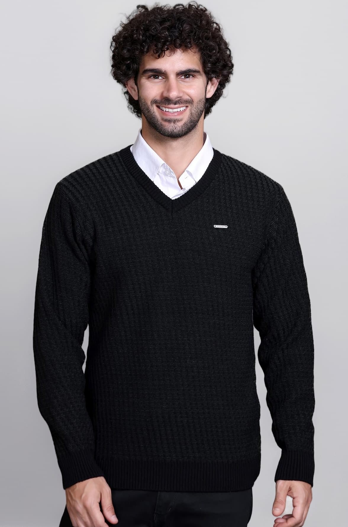 GODFREY V Neck Full Sleeve Sweater for Man Winter Pullover