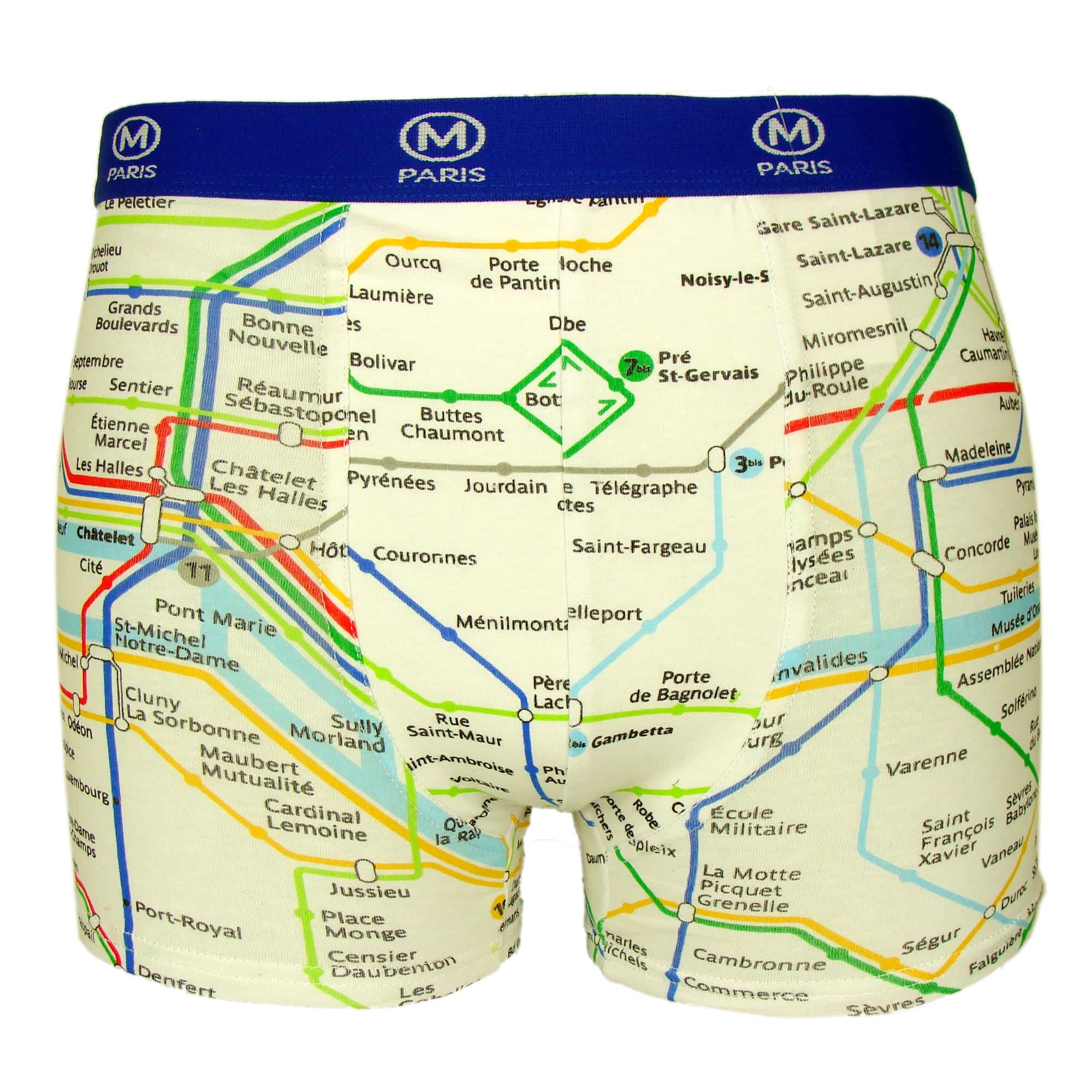 Official Paris Metro Boxer Briefs - White (S)