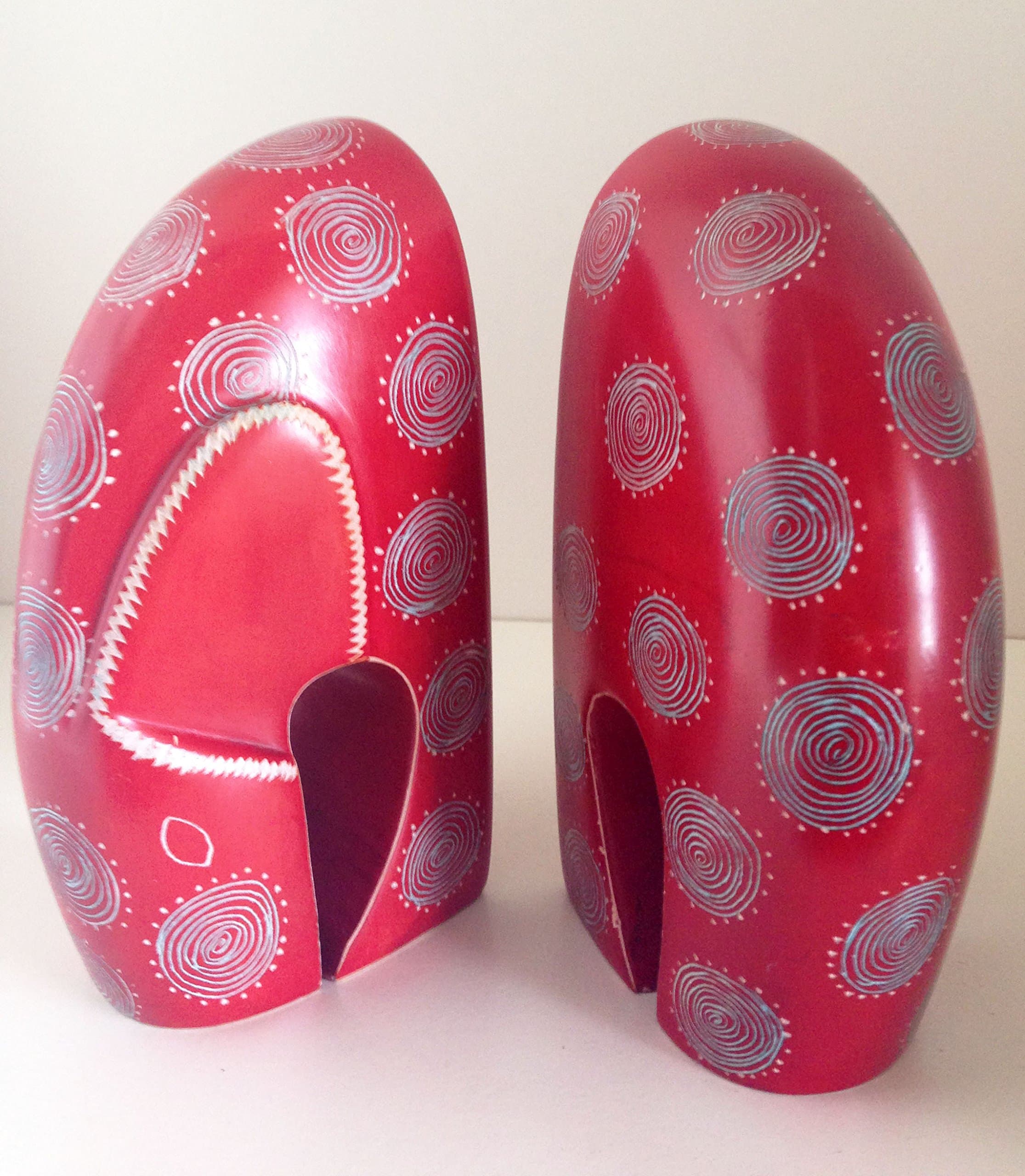 Stylized Red Book Ends