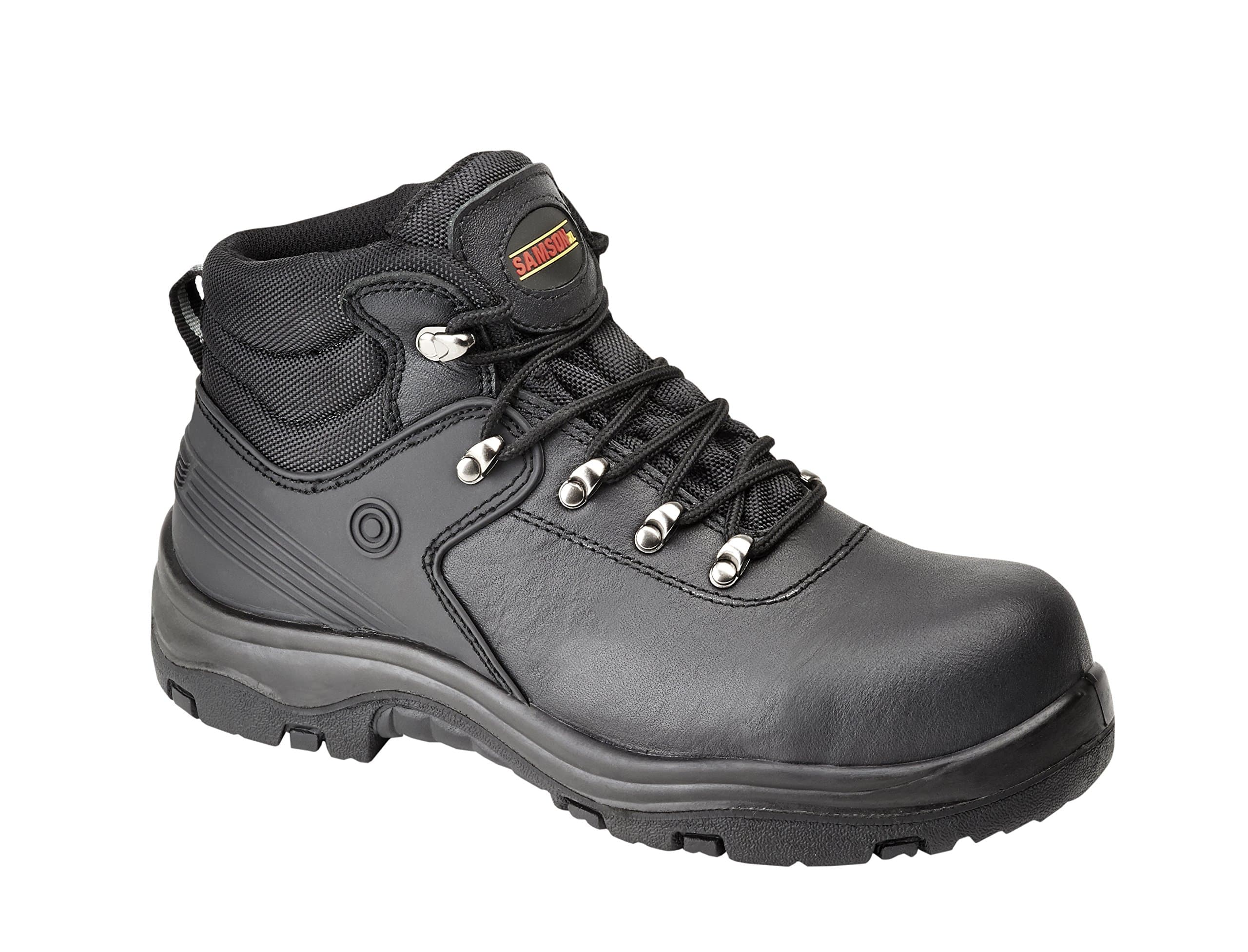 Samson XL 7003 S3 SRC Black Composite Toe Cap Safety Work Hiker Boots Footwear (UK 9)