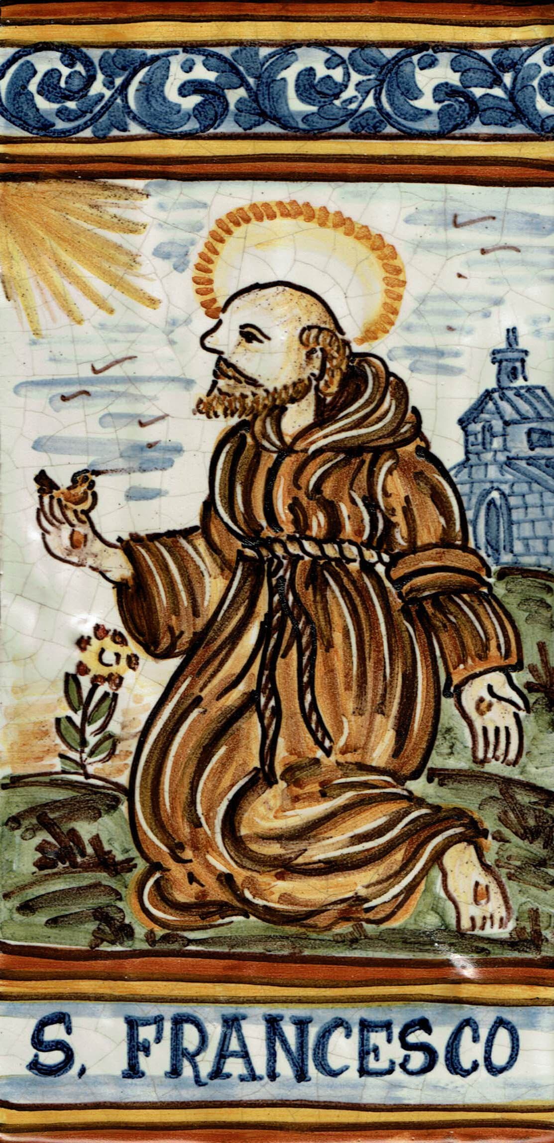 St. Francis Italian Ceramic Tile 10 X 20 Cm