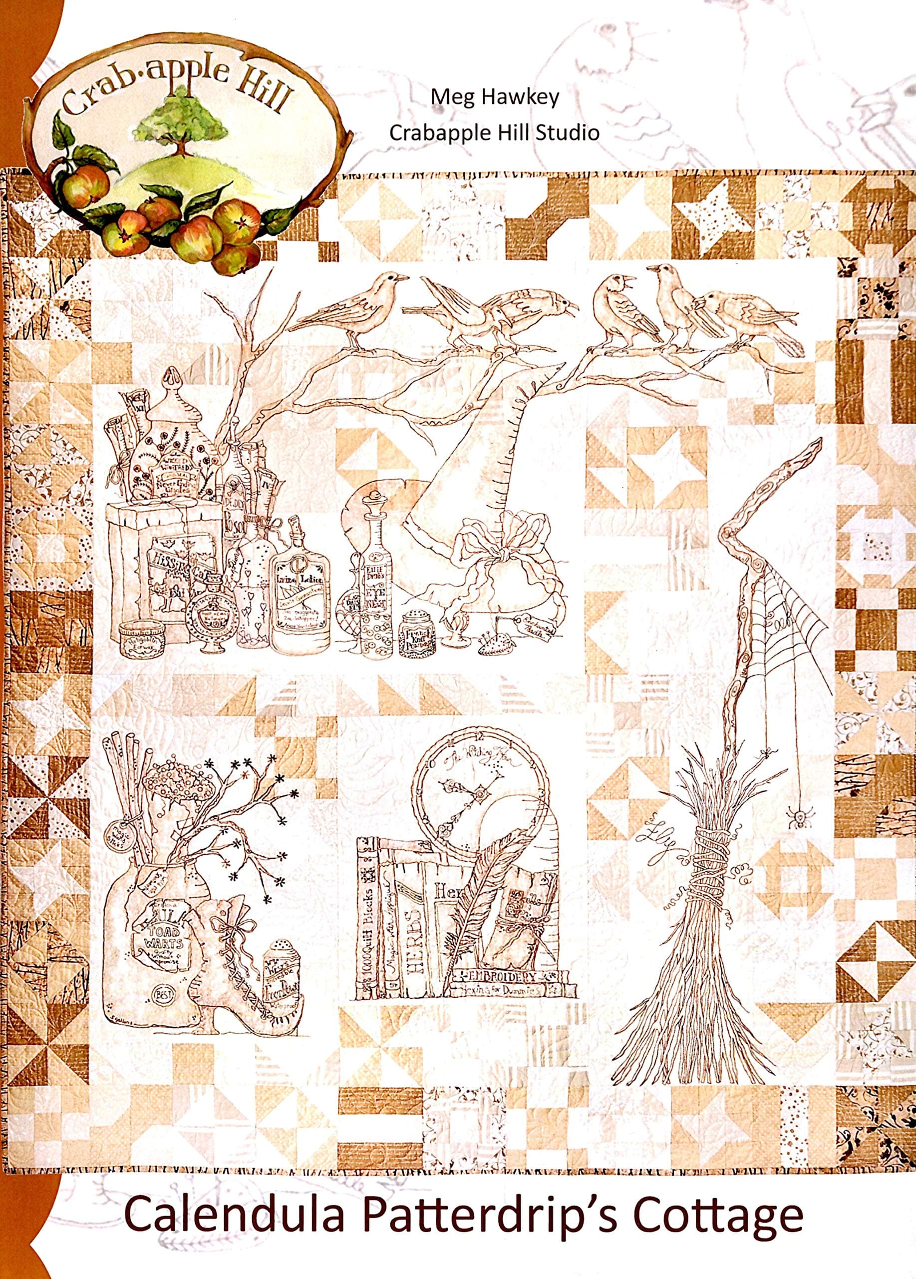 Crabapple Hill Studio Calendula Patterdrip's Cottage Ptrn