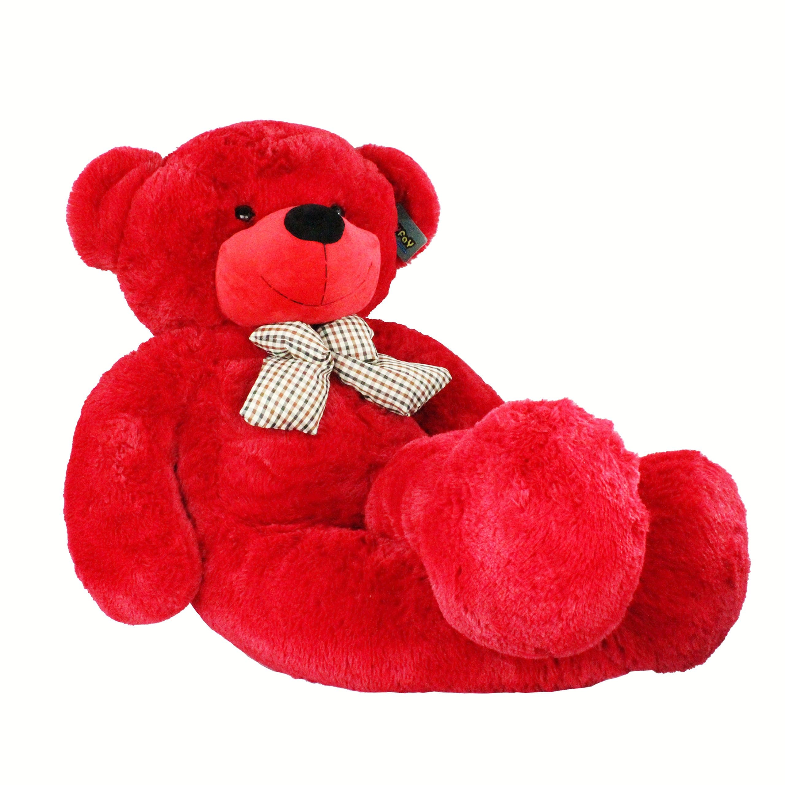 Huge 47" (4 ft.) RED Teddy Bear Stuffed Plush Toy from