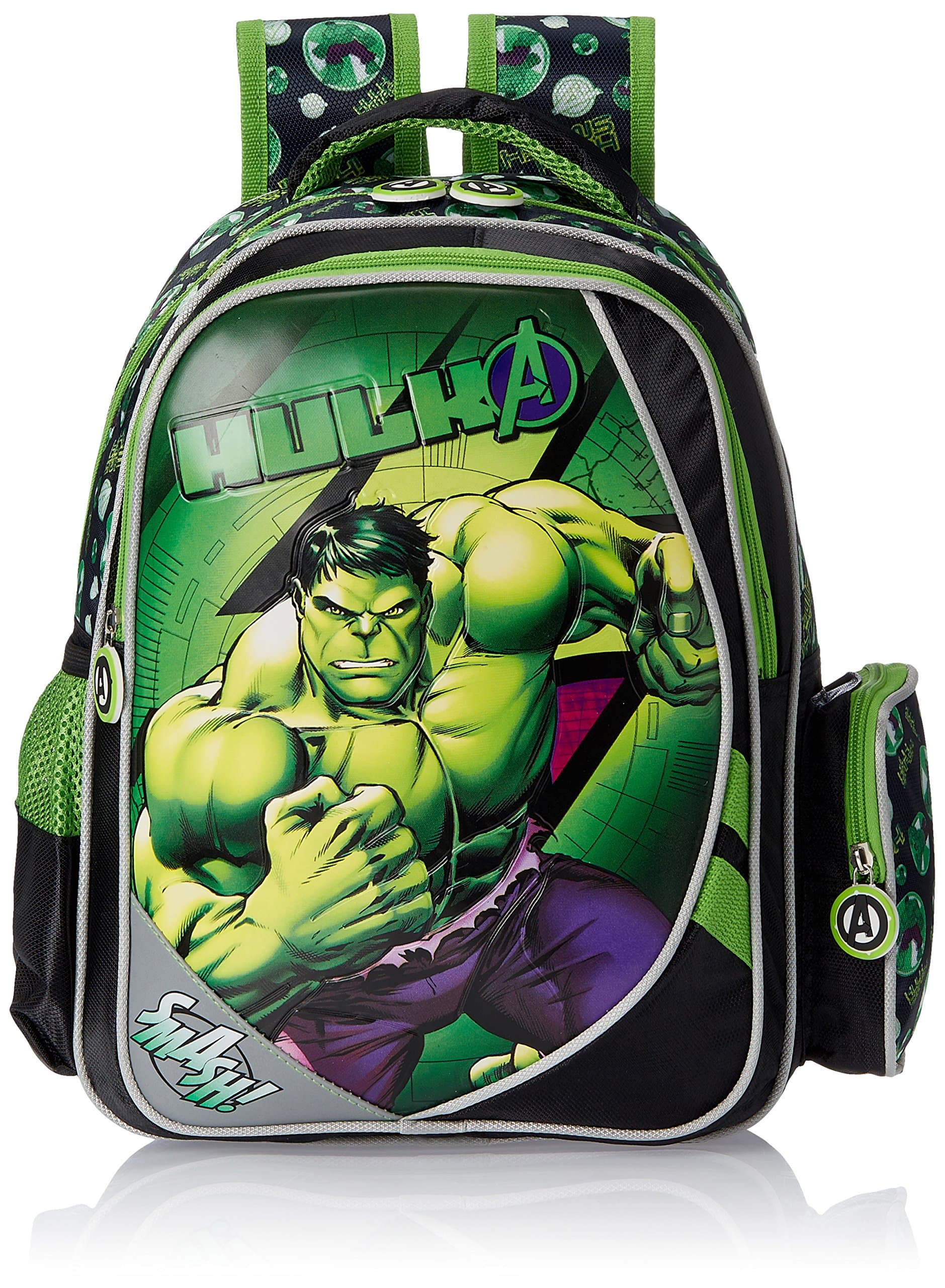 Hulk Black and Green Children's Backpack (Age Group :3-5 yrs)