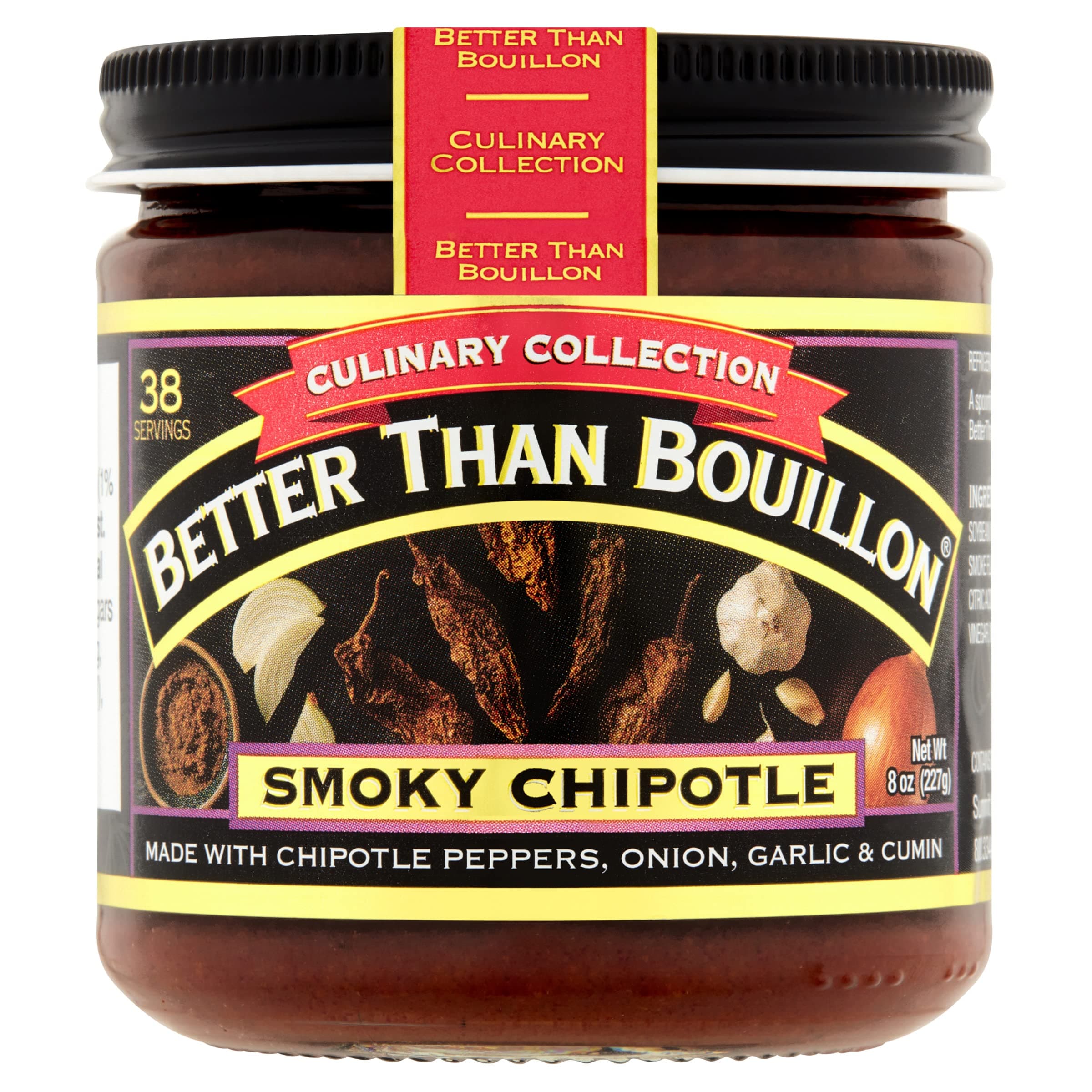 - Culinary Collection Base, Smoky Chipotle Base, Contains 38 Servings Per Jar, 8-Ounce Glass Jar (Pack of 1)