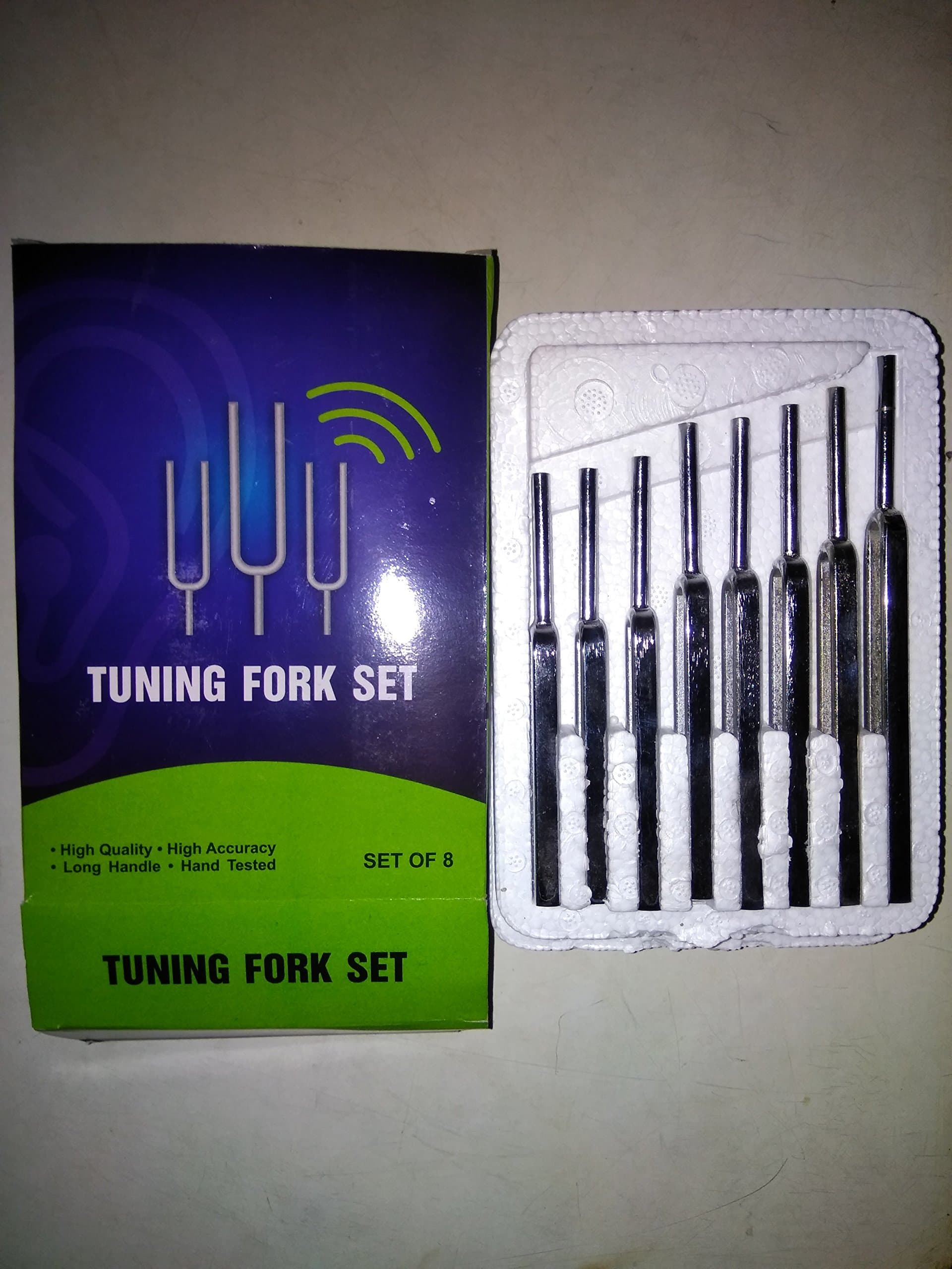 WKM Tuning Fork Set of 8 in Printed Box