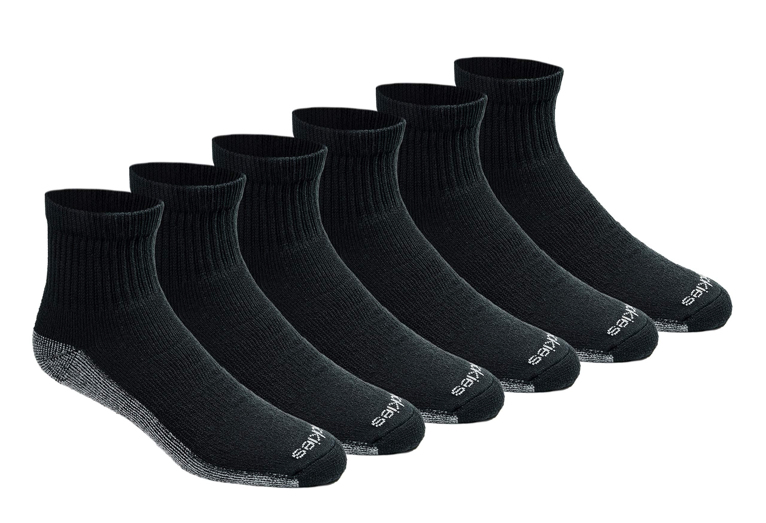 Dickies Men's Dri-tech Moisture Control Quarter Socks, Available in M-XXL (6, 12, 18 Pairs)