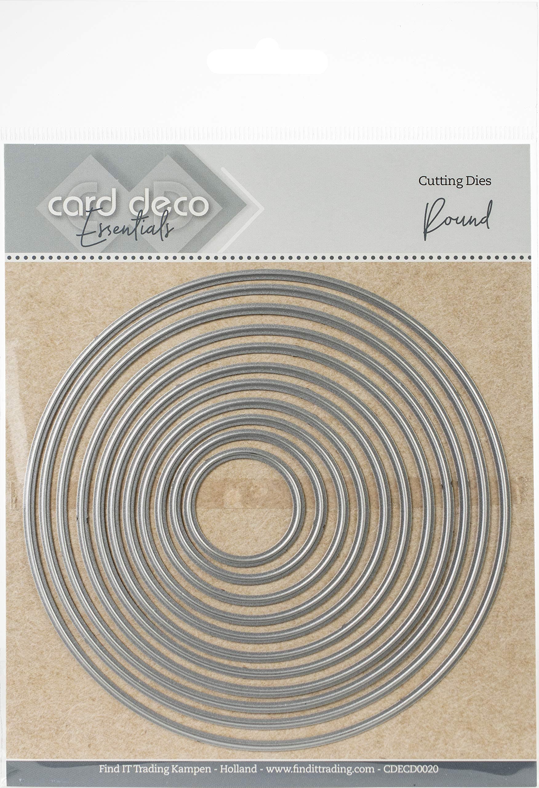 Find It TradingCard Deco Essentials Nesting Cutting Dies-Round
