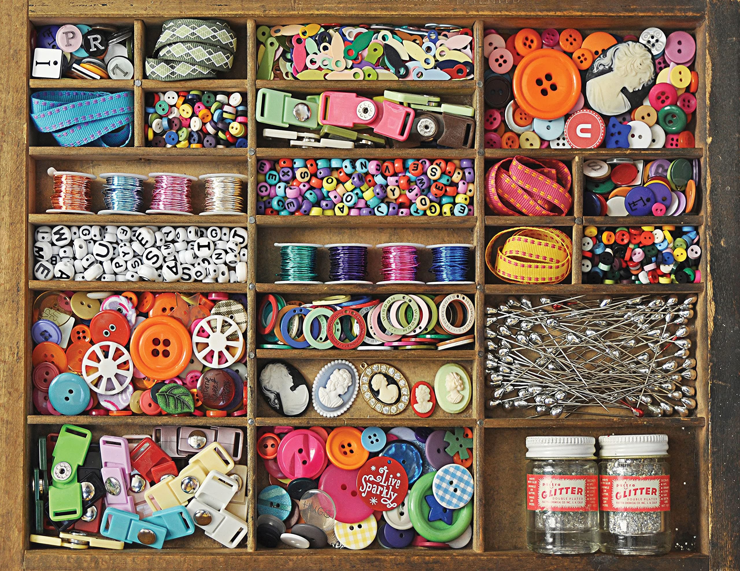 Springbok's 500 Piece Jigsaw Puzzle The Sewing Box, Multi
