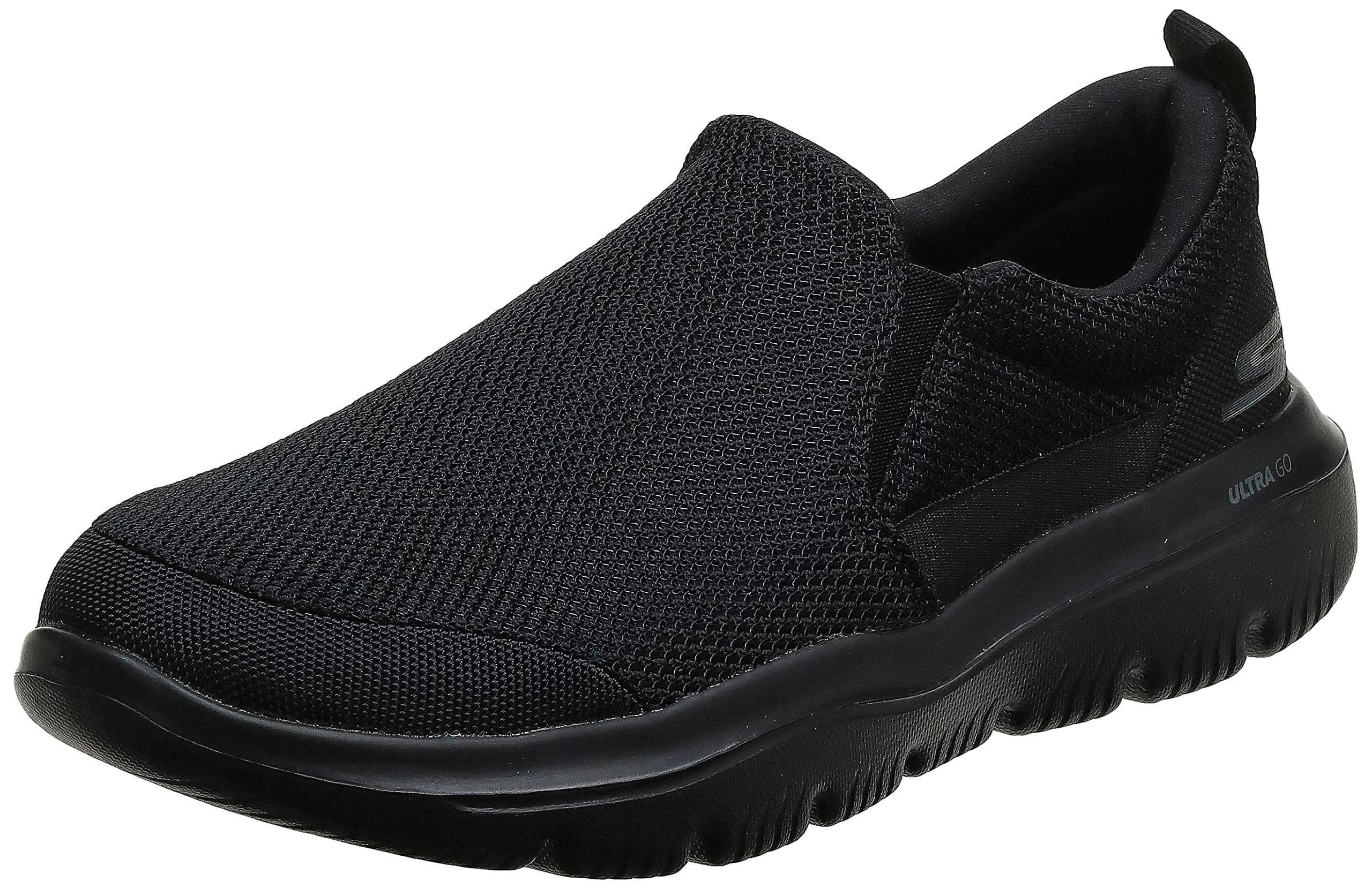 Men's Go Walk Evolution Ultra-impec Slip On Trainers, Black Black Textile Bbk, 11 UK