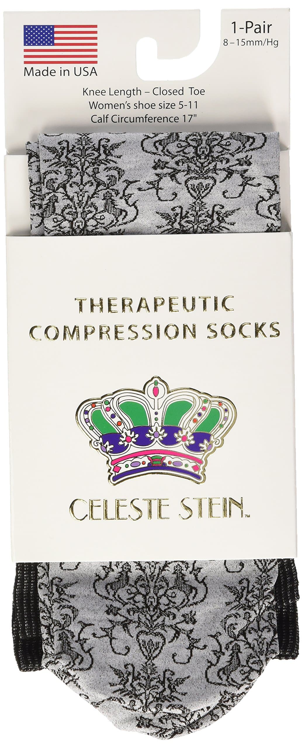 Celeste Stein CMPS-DMSK Therapeutic Compression Socks 0.6 Ounce