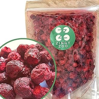 Dried Cherries | XXL 500g Pure Freeze Dried Fruit No Added Sugar | Dried Sour Cherries Freeze-Dried | Fresh Dehdrated Frozen Cherries to Fruit Snack | Also for Baking or Smoothie | Healthy Snacks