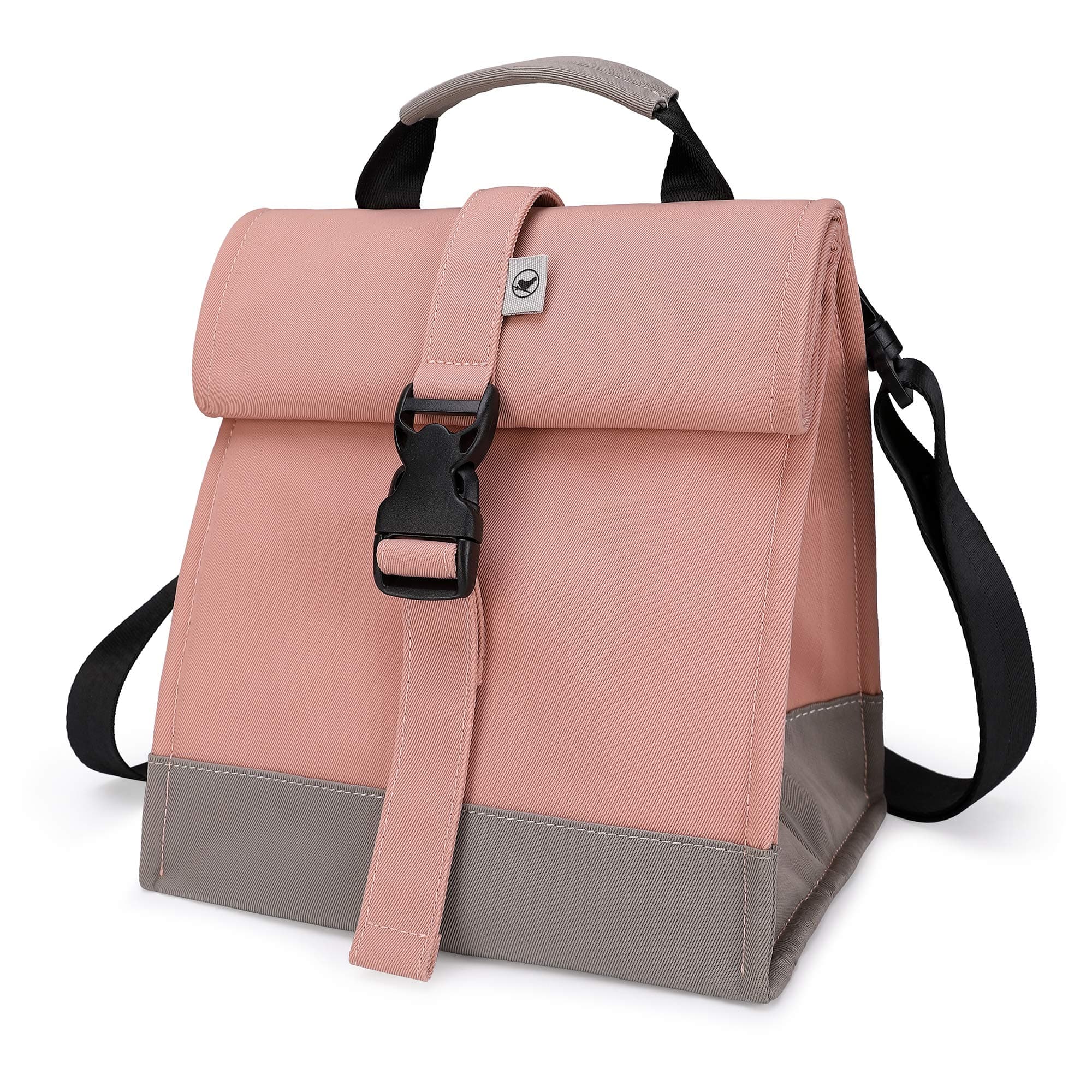 Sunny Bird Rolltop Lunch Bag Pink