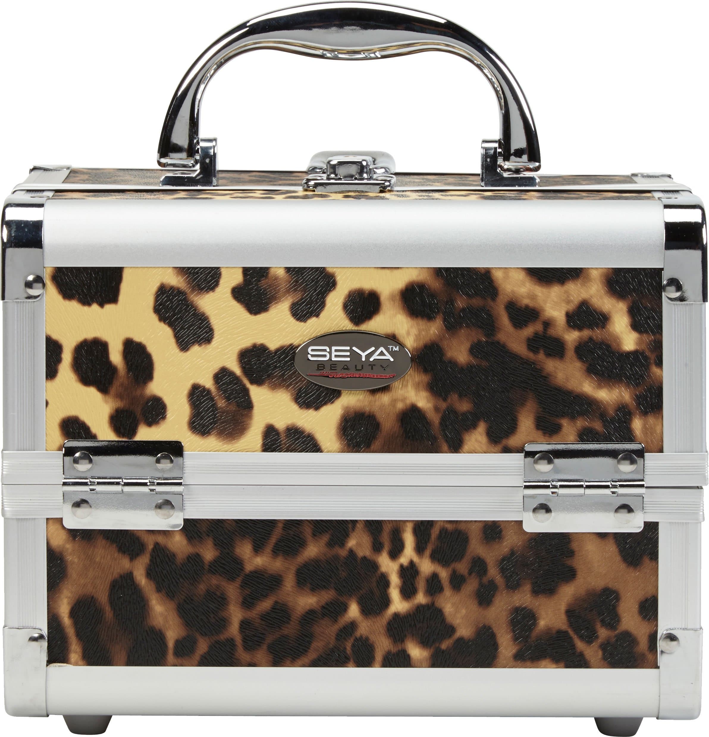 Seya Beauty Mini Makeup Train Case (Leopard)