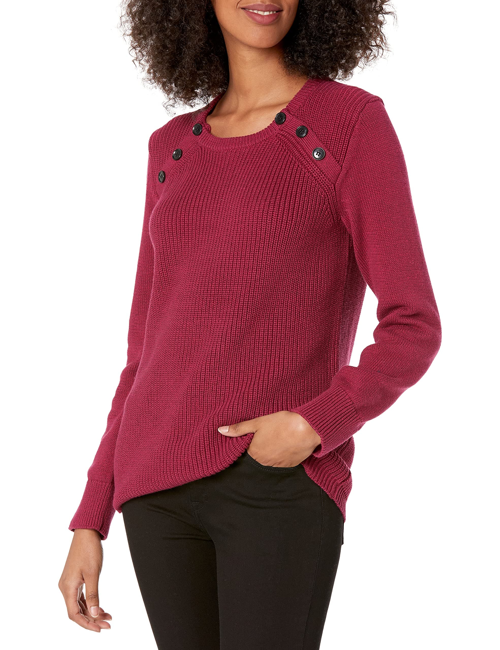 Cable Stitch Women's Raglan Shaker Stitch Pullover